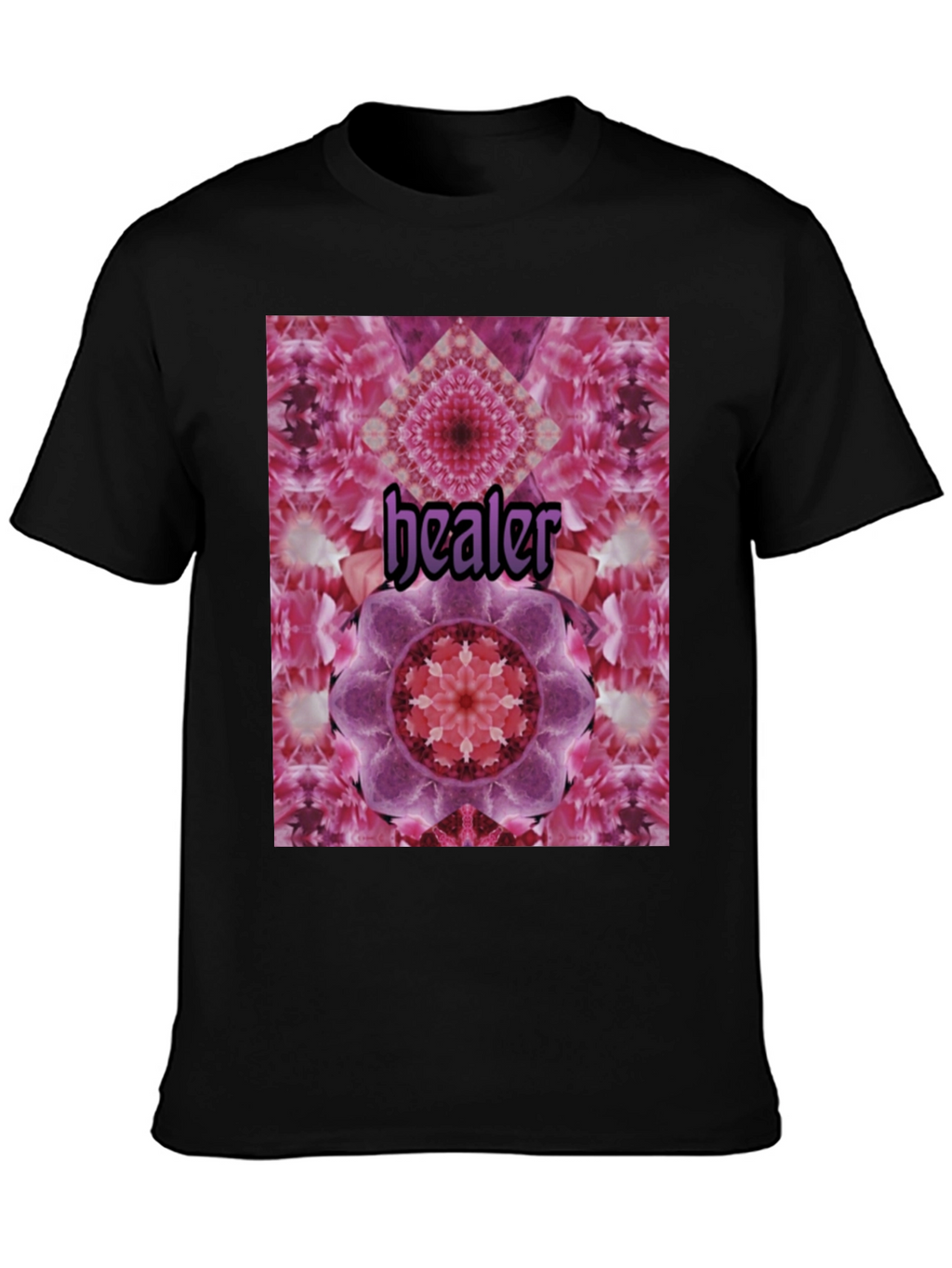 Healer Mandala T-Shirt - Unisex Black Tee