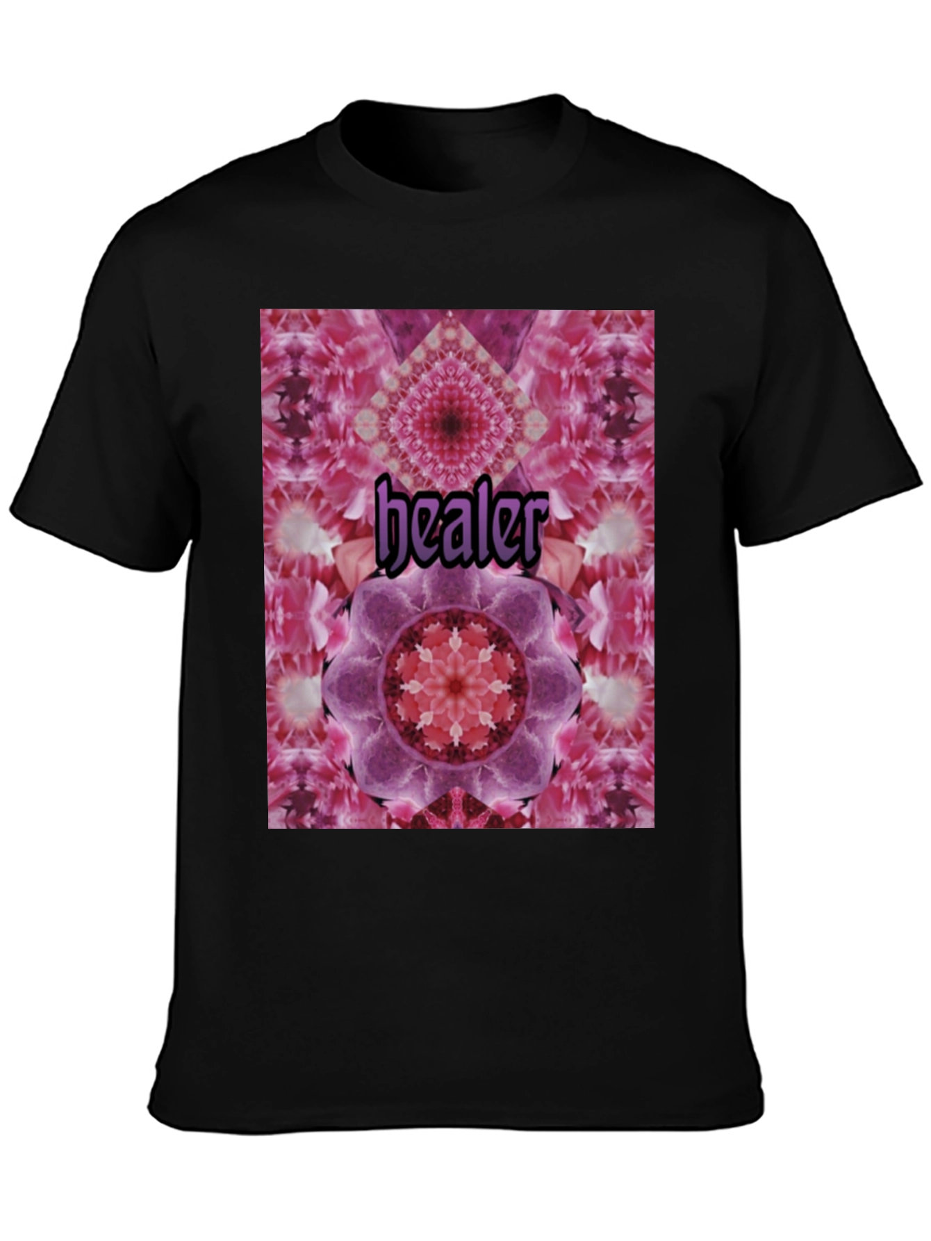 Healer Mandala T-Shirt - Unisex Black Tee