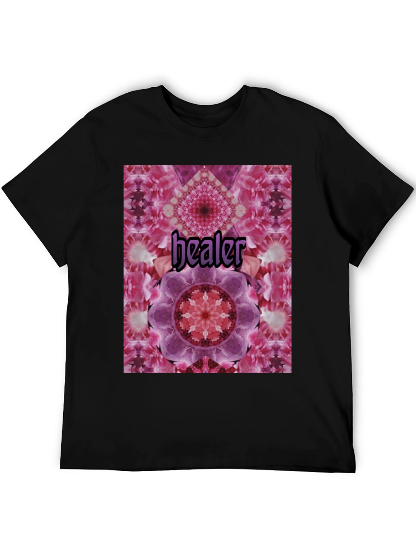 Healer Mandala T-Shirt - Unisex Black Tee
