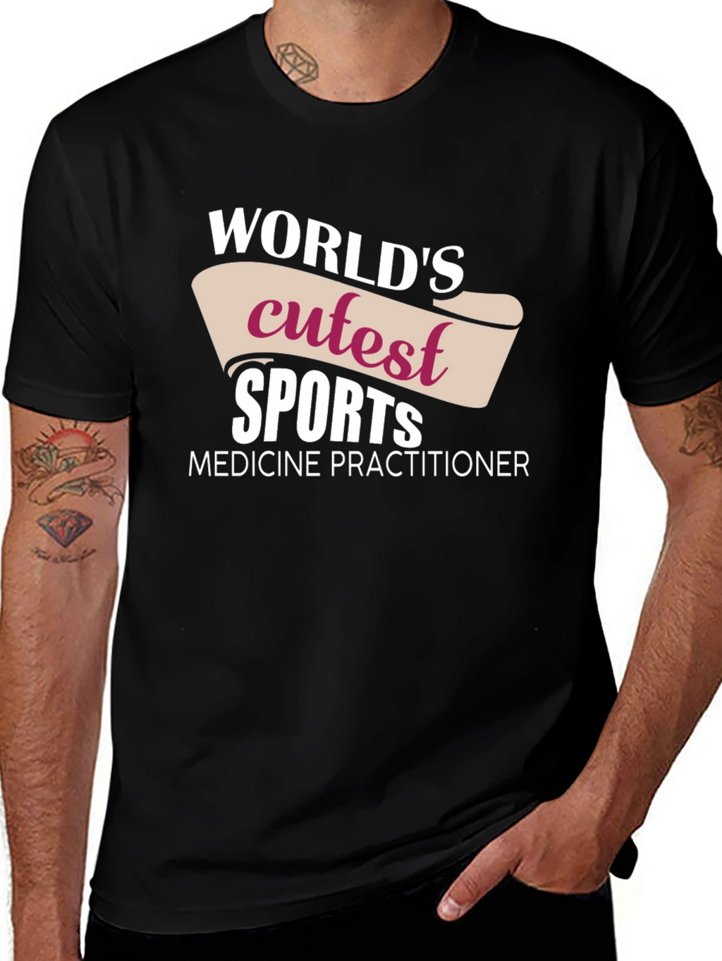 Worlds Cutest Sports Medicine Practitioner Black T-Shirt