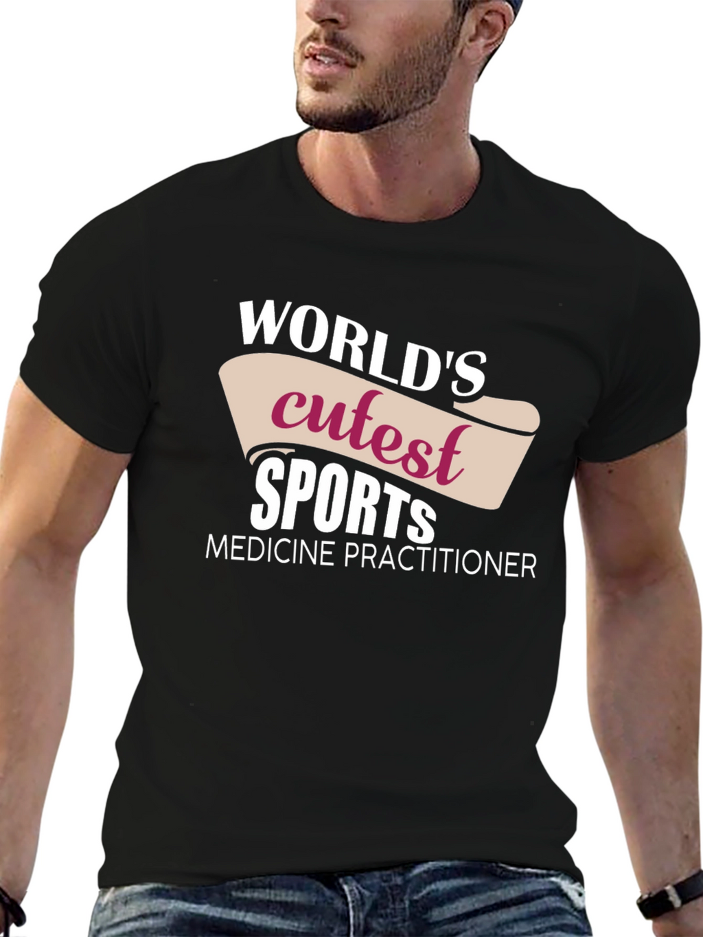 Worlds Cutest Sports Medicine Practitioner Black T-Shirt