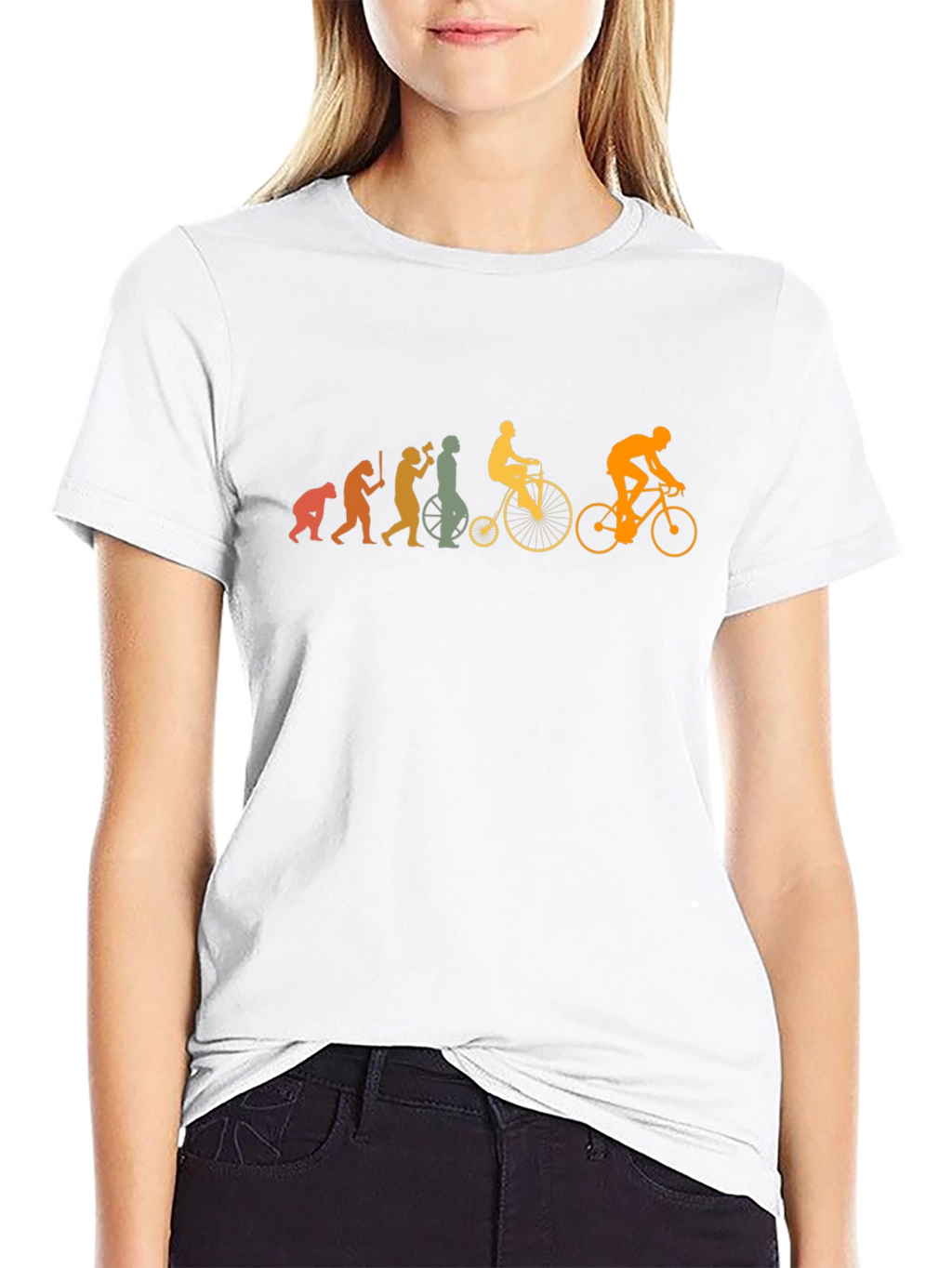 Evolution of Cycling T-Shirt - Black