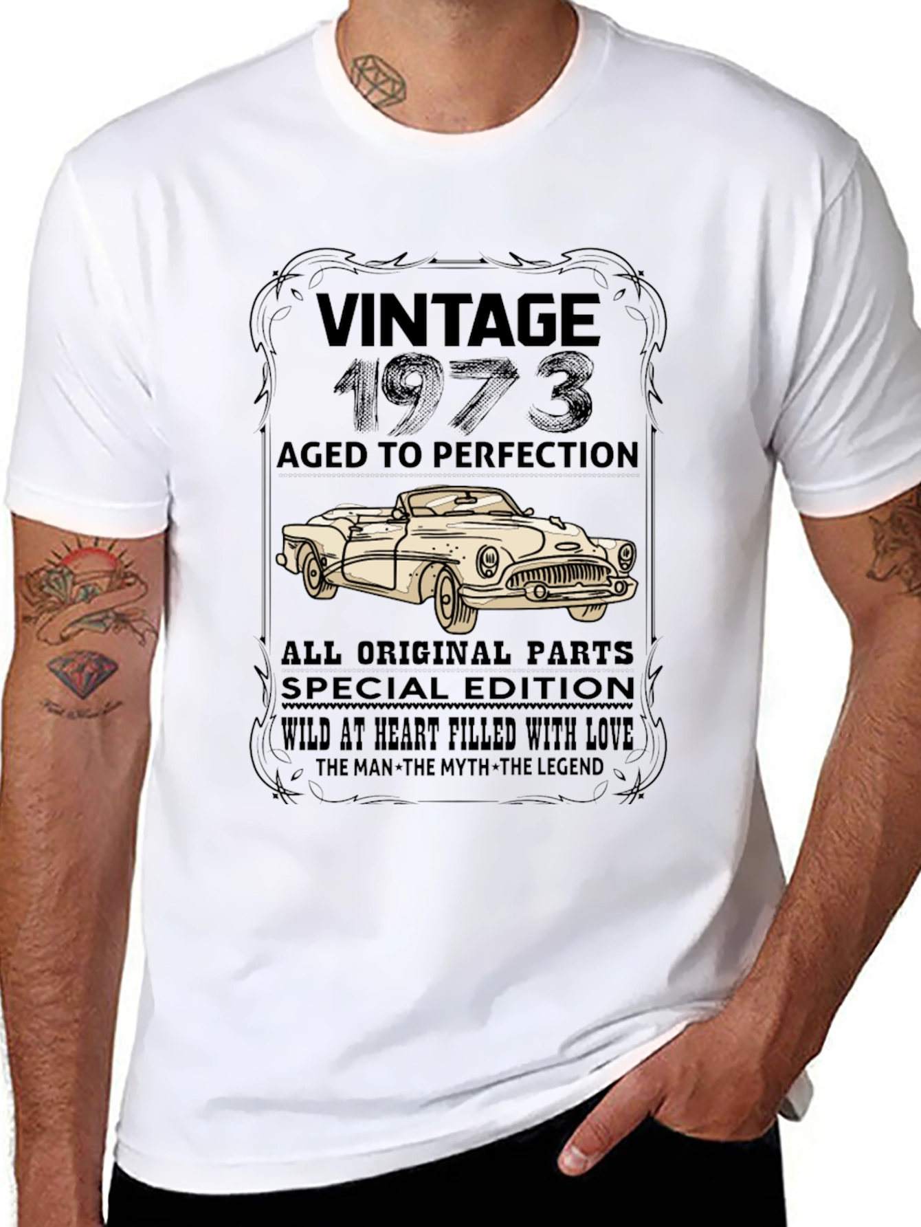 Vintage 1973 Aged to Perfection Graphic Tee