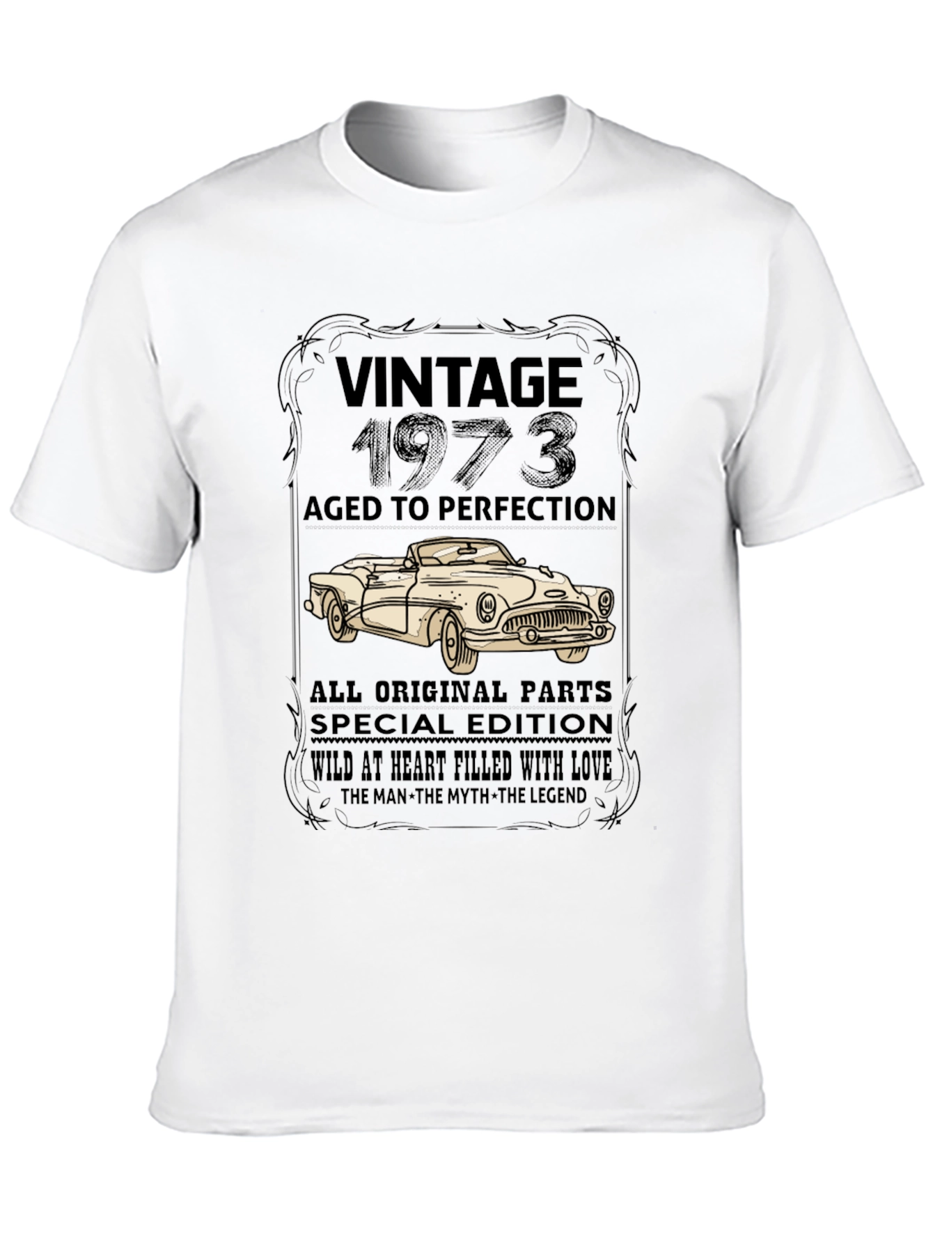 Vintage 1973 Aged to Perfection Graphic Tee
