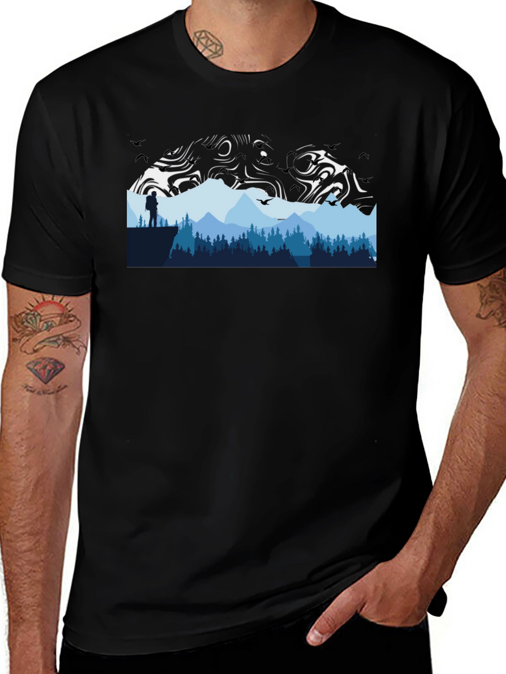 Mountain Graphic Tee - Adventure Awaits!