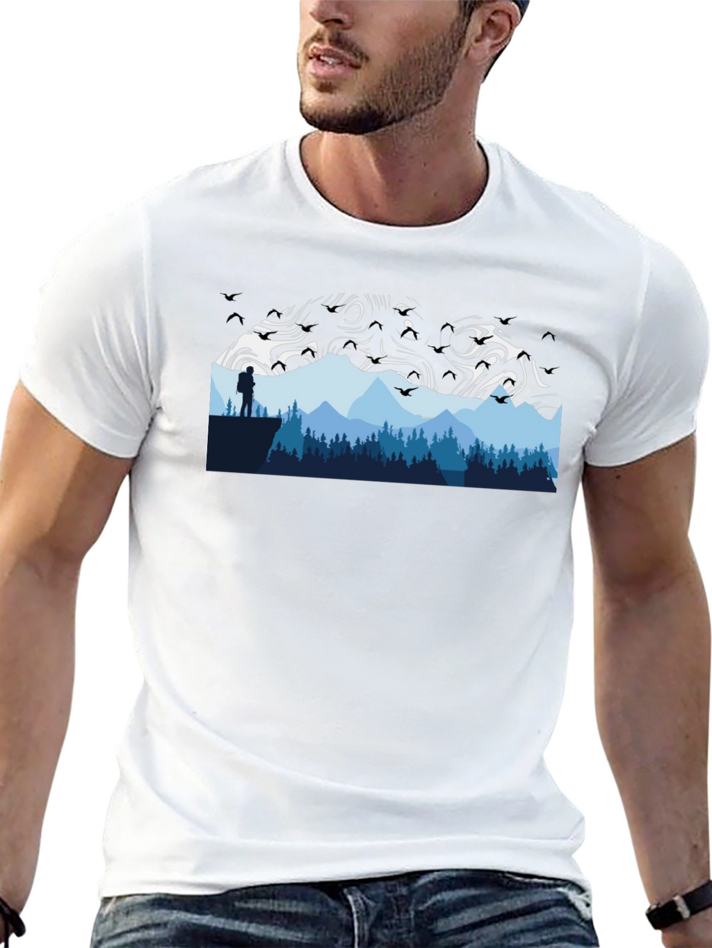 Mountain Graphic Tee - Adventure Awaits!