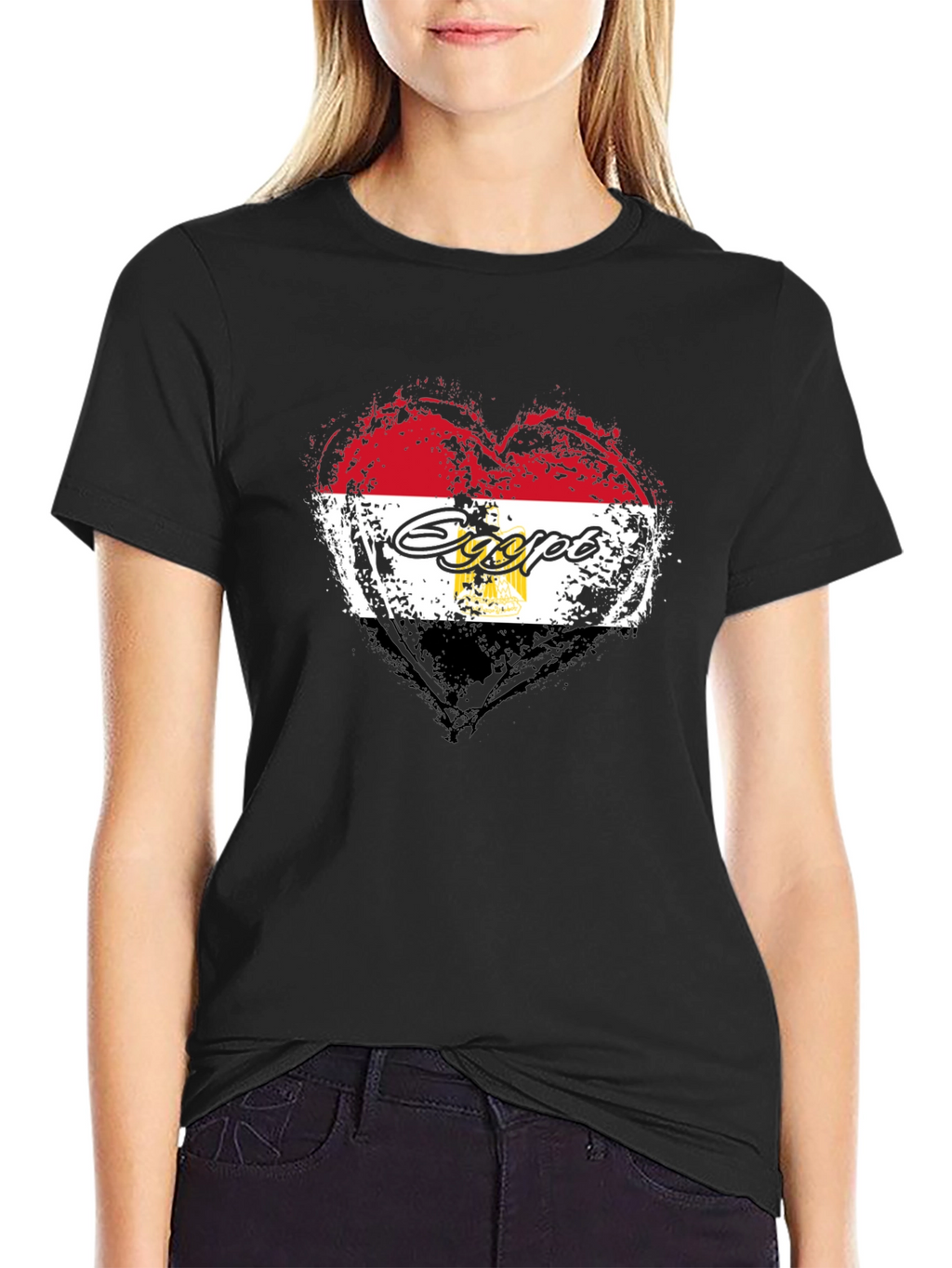 Egypt Flag Heart T-Shirt
