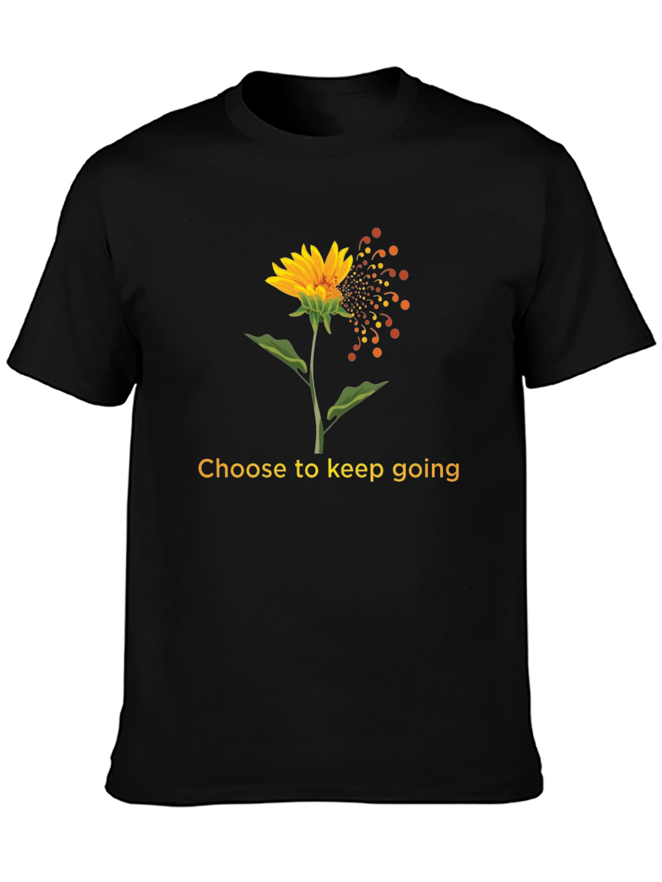 Choose to Keep Going Sunflower Graphic T-Shirt