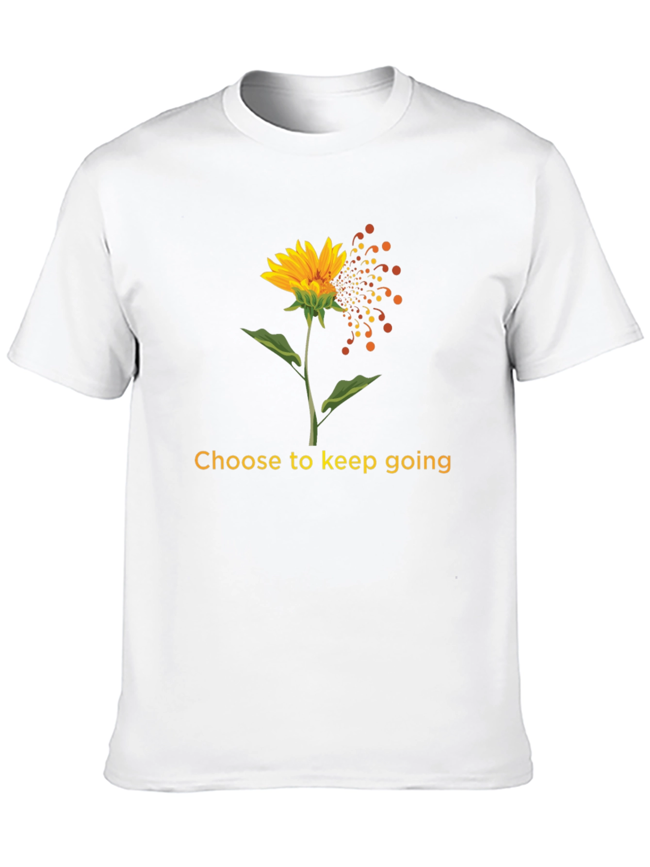 Choose to Keep Going Sunflower Graphic T-Shirt