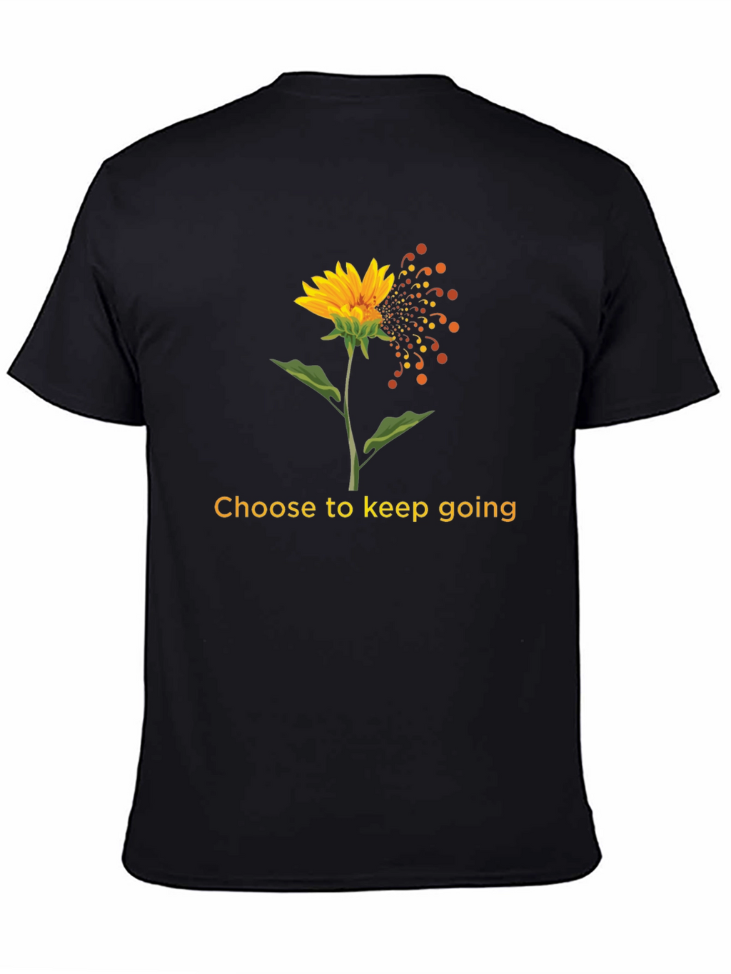 Choose to Keep Going Sunflower Graphic T-Shirt