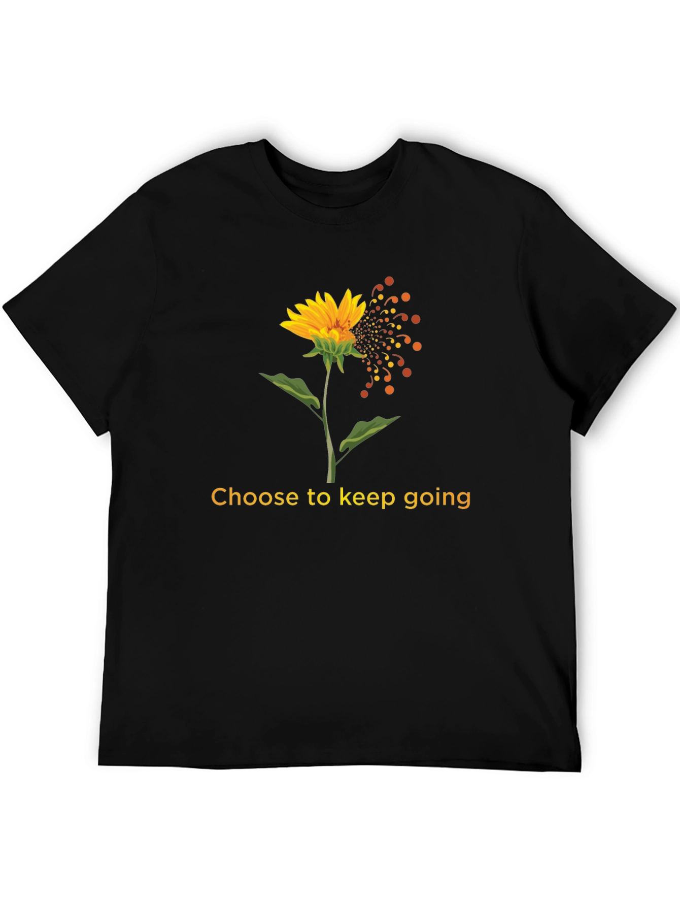 Choose to Keep Going Sunflower Graphic T-Shirt