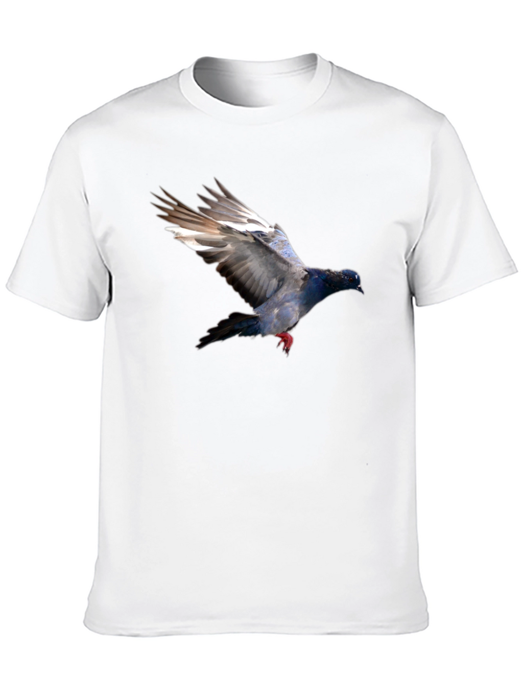 Pigeon Graphic Black T-Shirt - Stylish Bird Print Tee