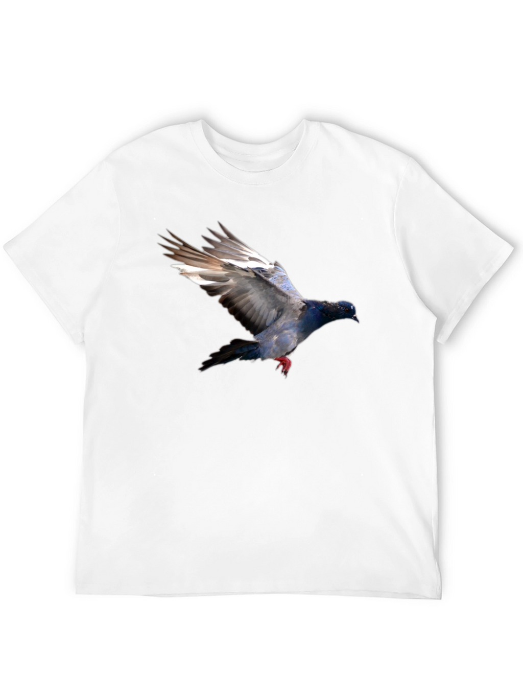 Pigeon Graphic Black T-Shirt - Stylish Bird Print Tee