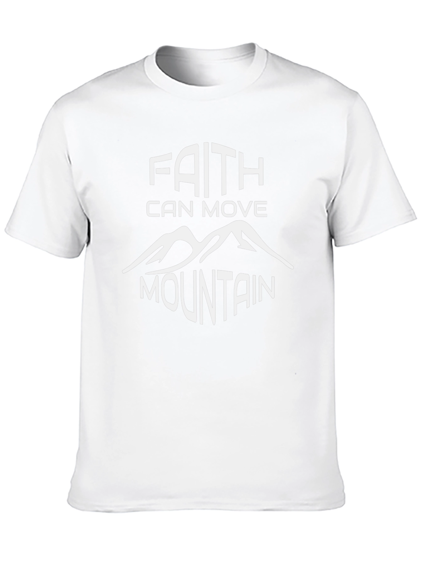 Faith Can Move Mountains Graphic Tee - Black