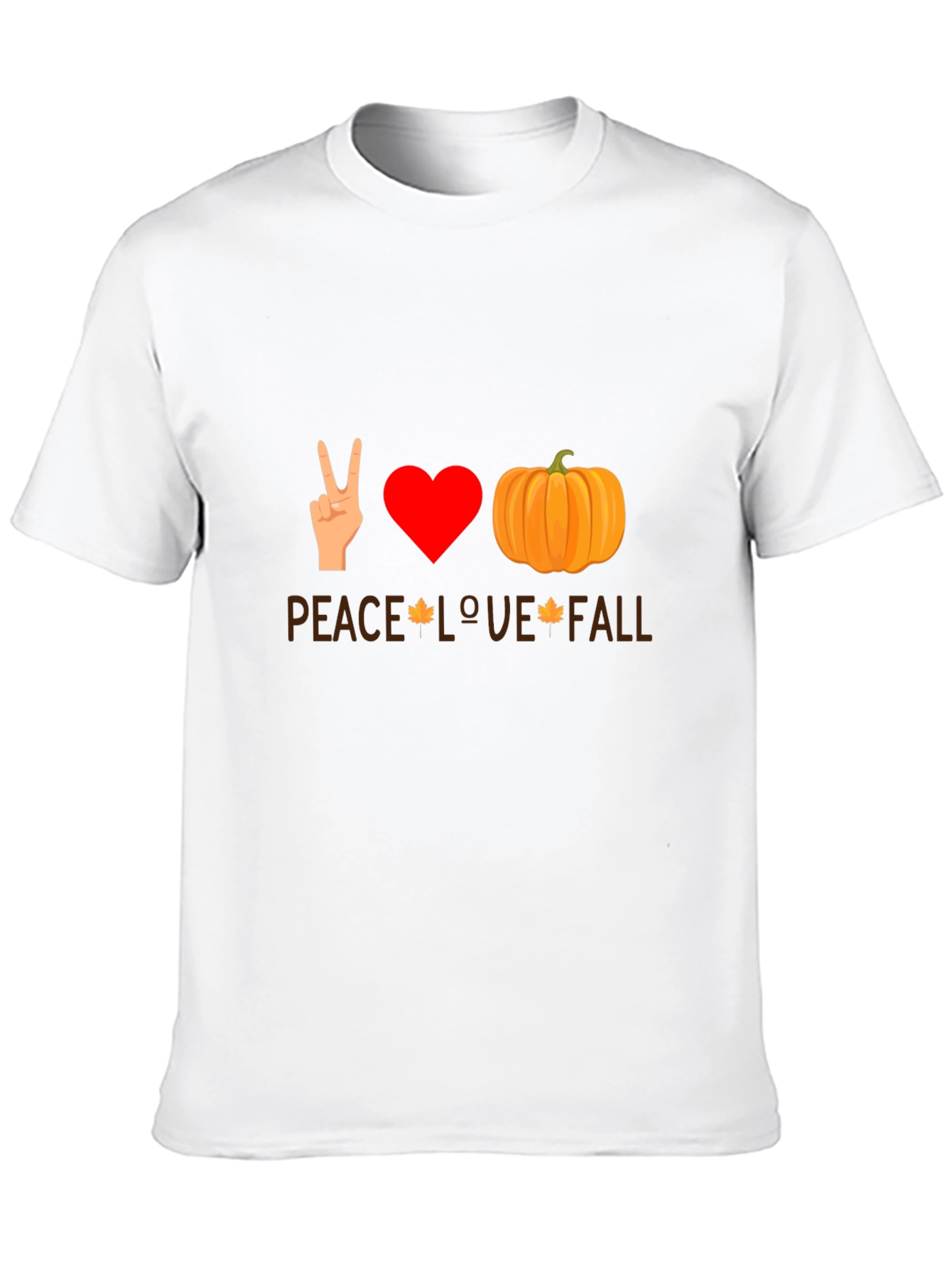 Peace Love Fall T-Shirt - Autumn Themed Tee