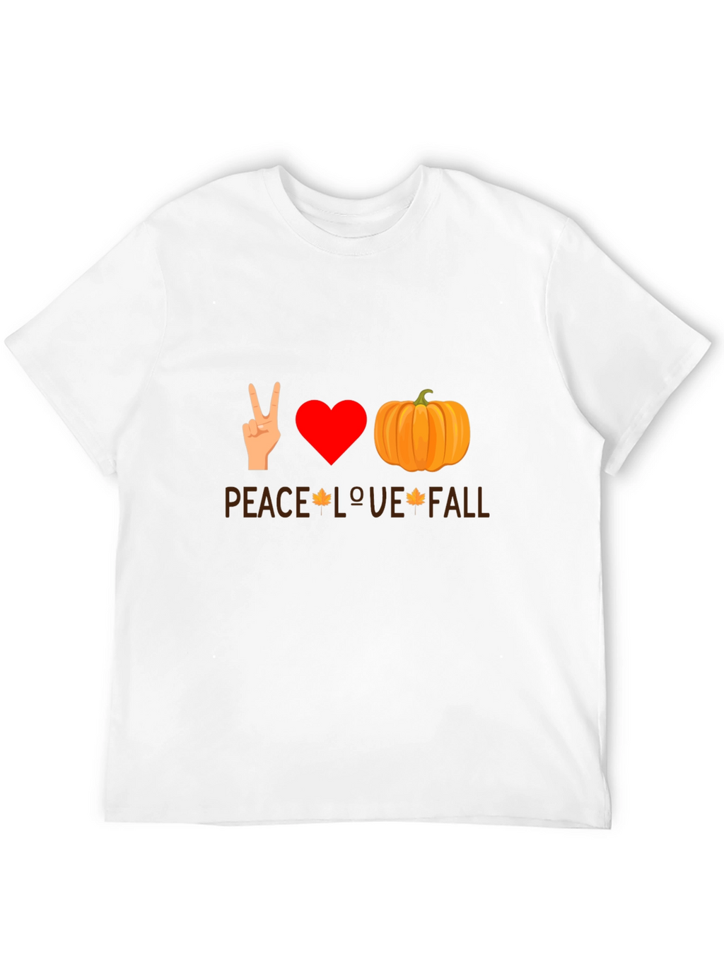 Peace Love Fall T-Shirt - Autumn Themed Tee