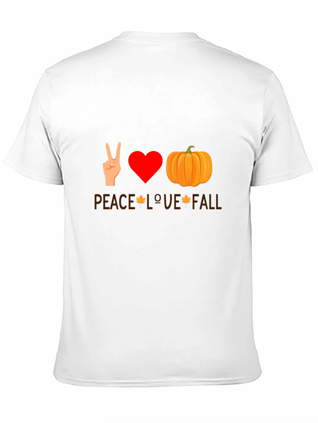 Peace Love Fall T-Shirt - Autumn Themed Tee
