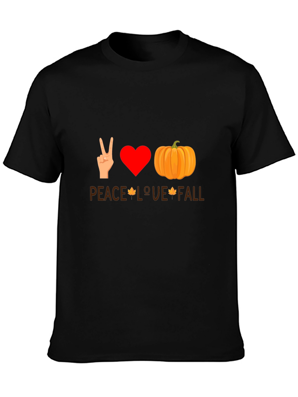 Peace Love Fall T-Shirt - Autumn Themed Tee