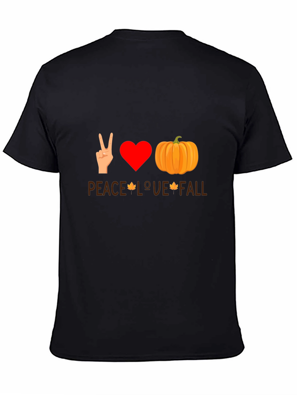 Peace Love Fall T-Shirt - Autumn Themed Tee