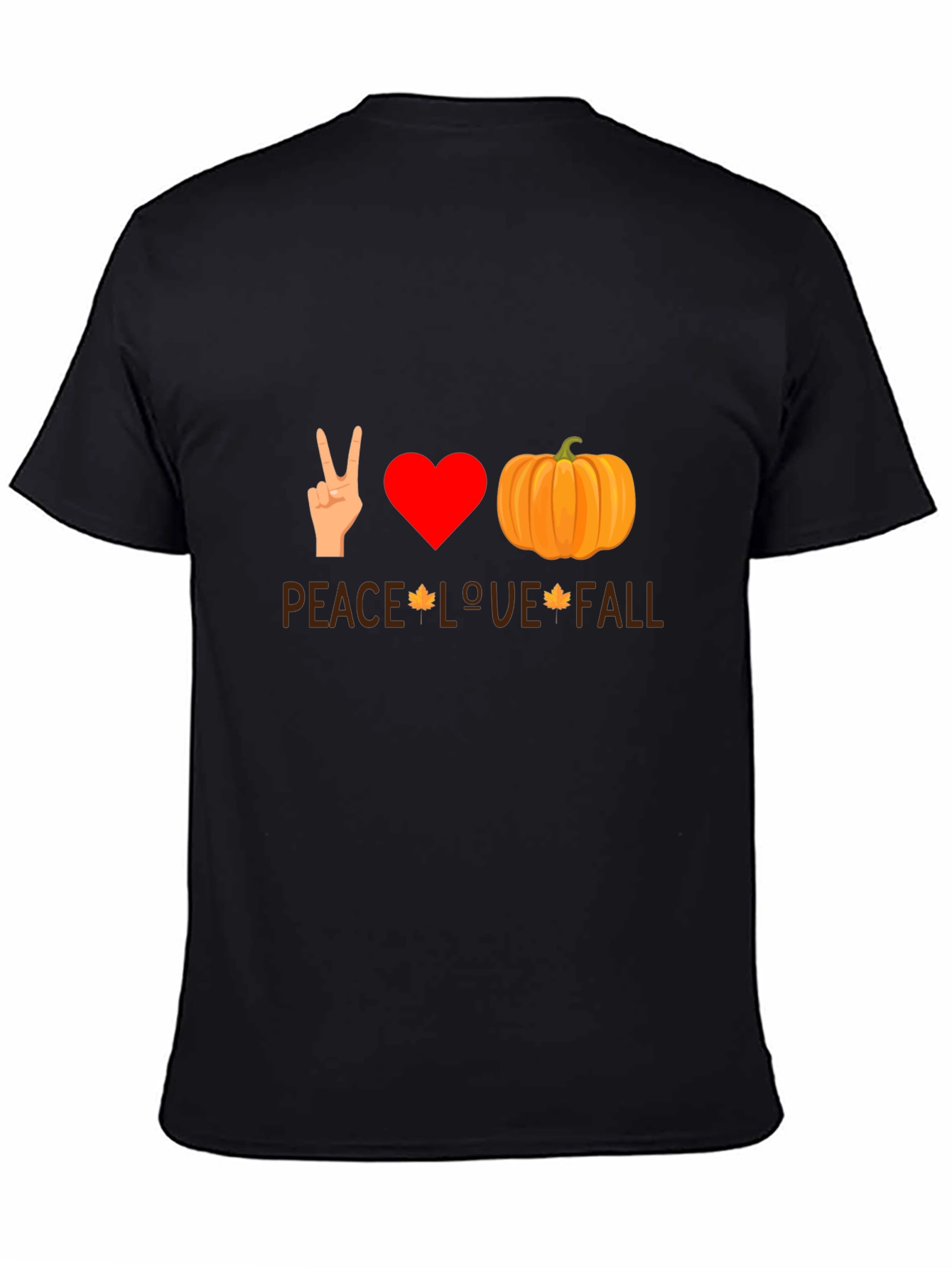 Peace Love Fall T-Shirt - Autumn Themed Tee