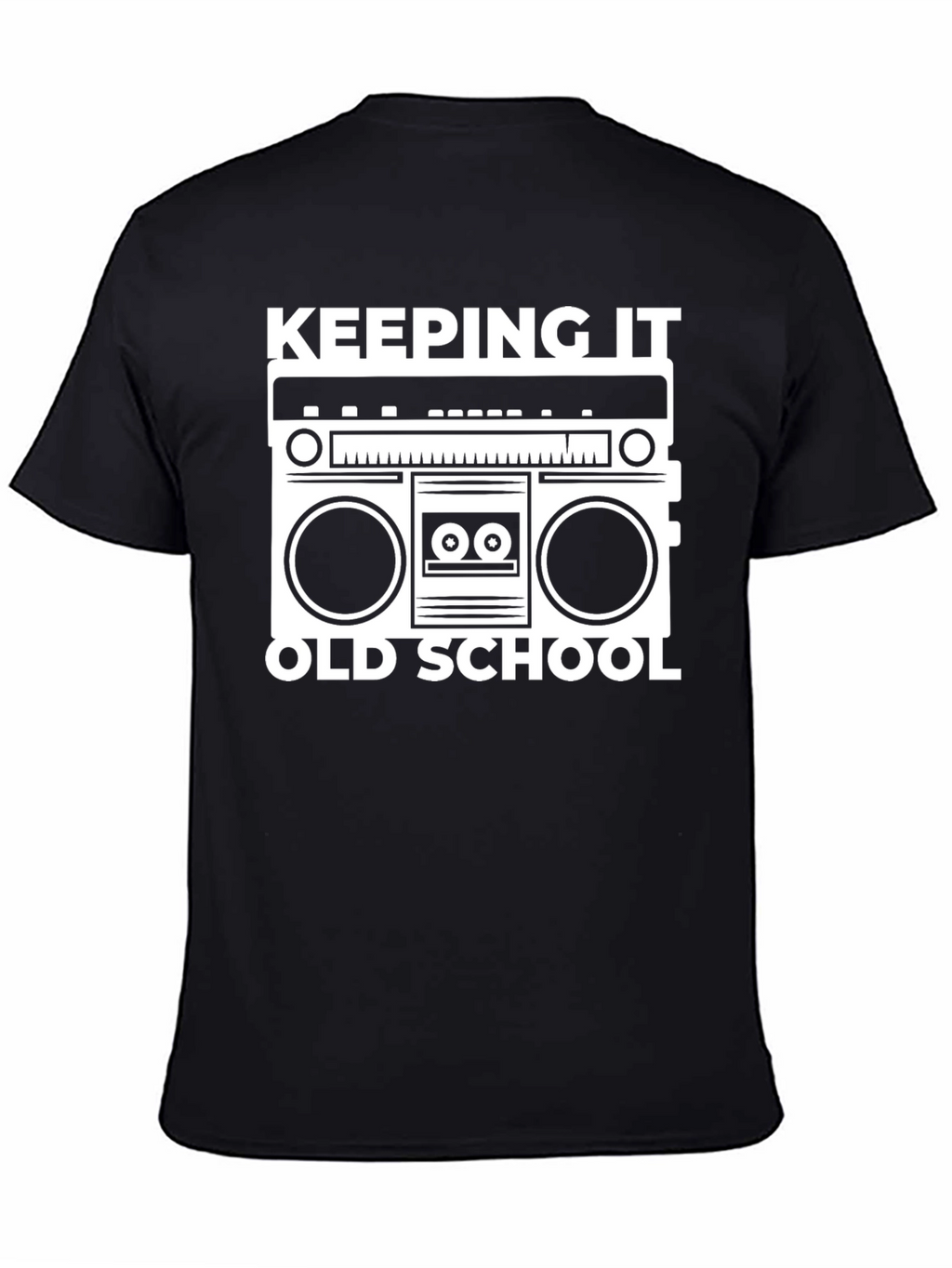 Keeping It Old School Boombox Graphic T-Shirt