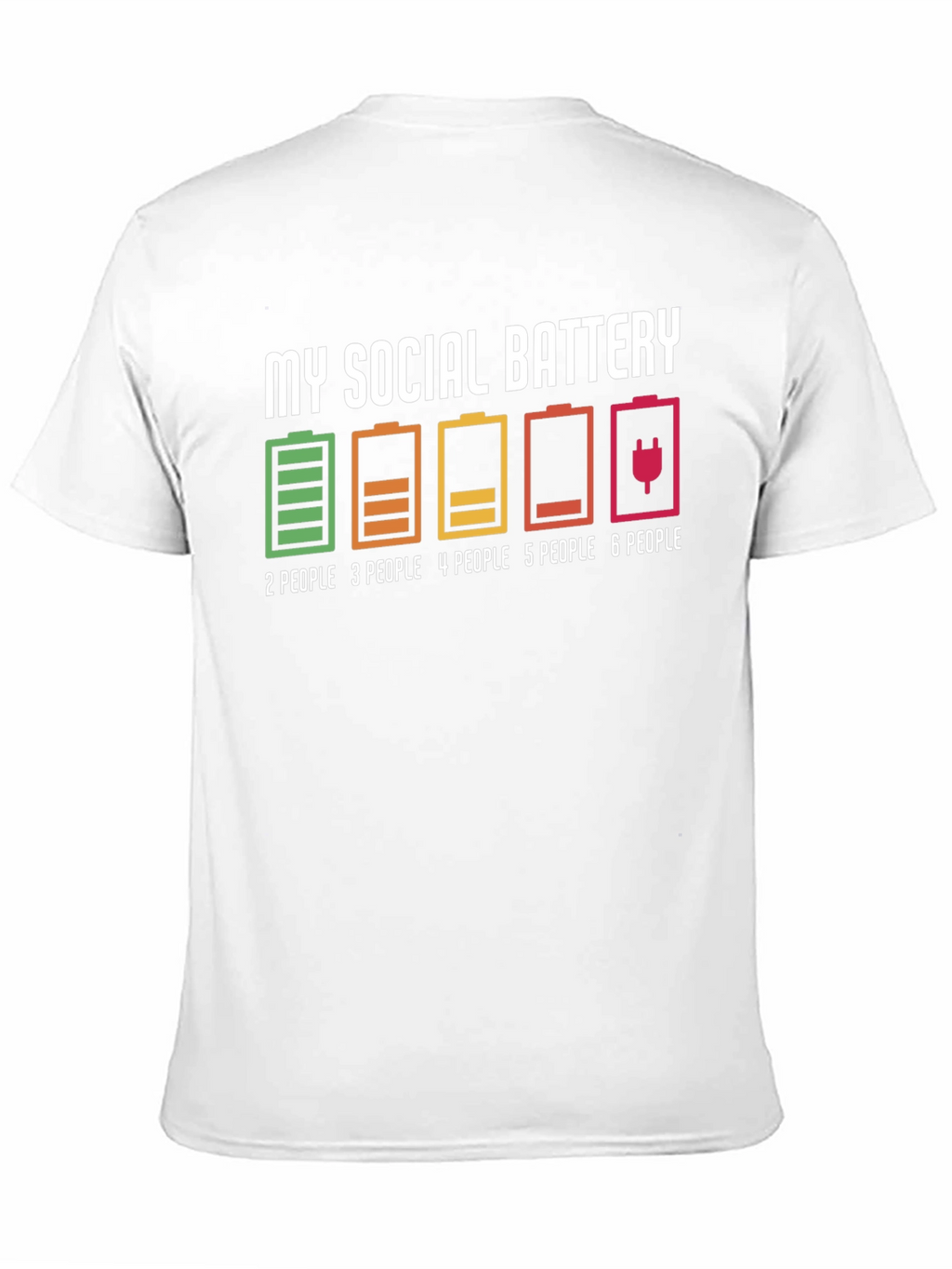 Social Battery Graphic T-Shirt - Introvert Humor
