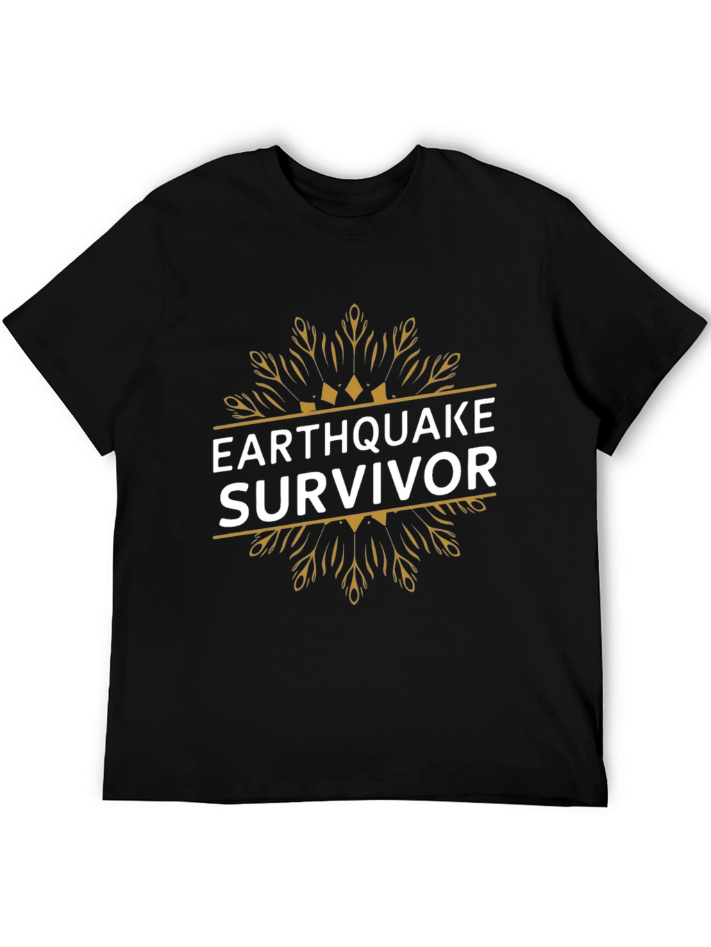 Earthquake Survivor Graphic T-Shirt - Black