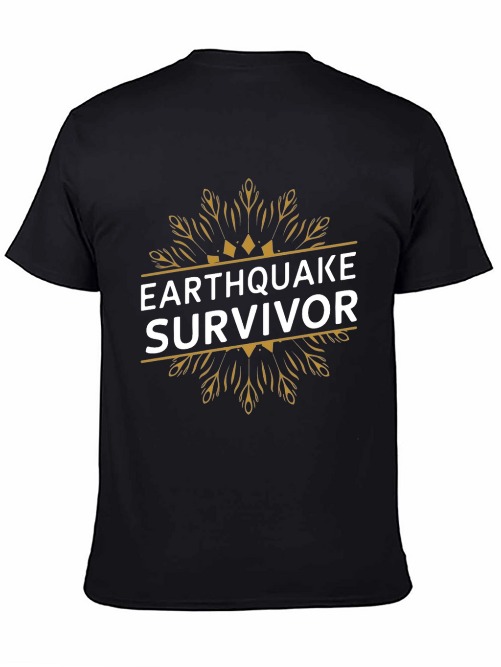 Earthquake Survivor Graphic T-Shirt - Black