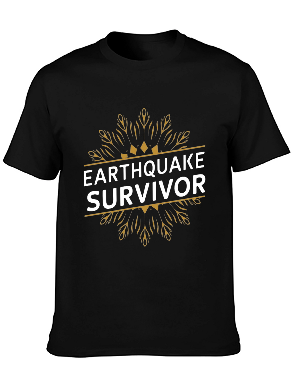 Earthquake Survivor Graphic T-Shirt - Black