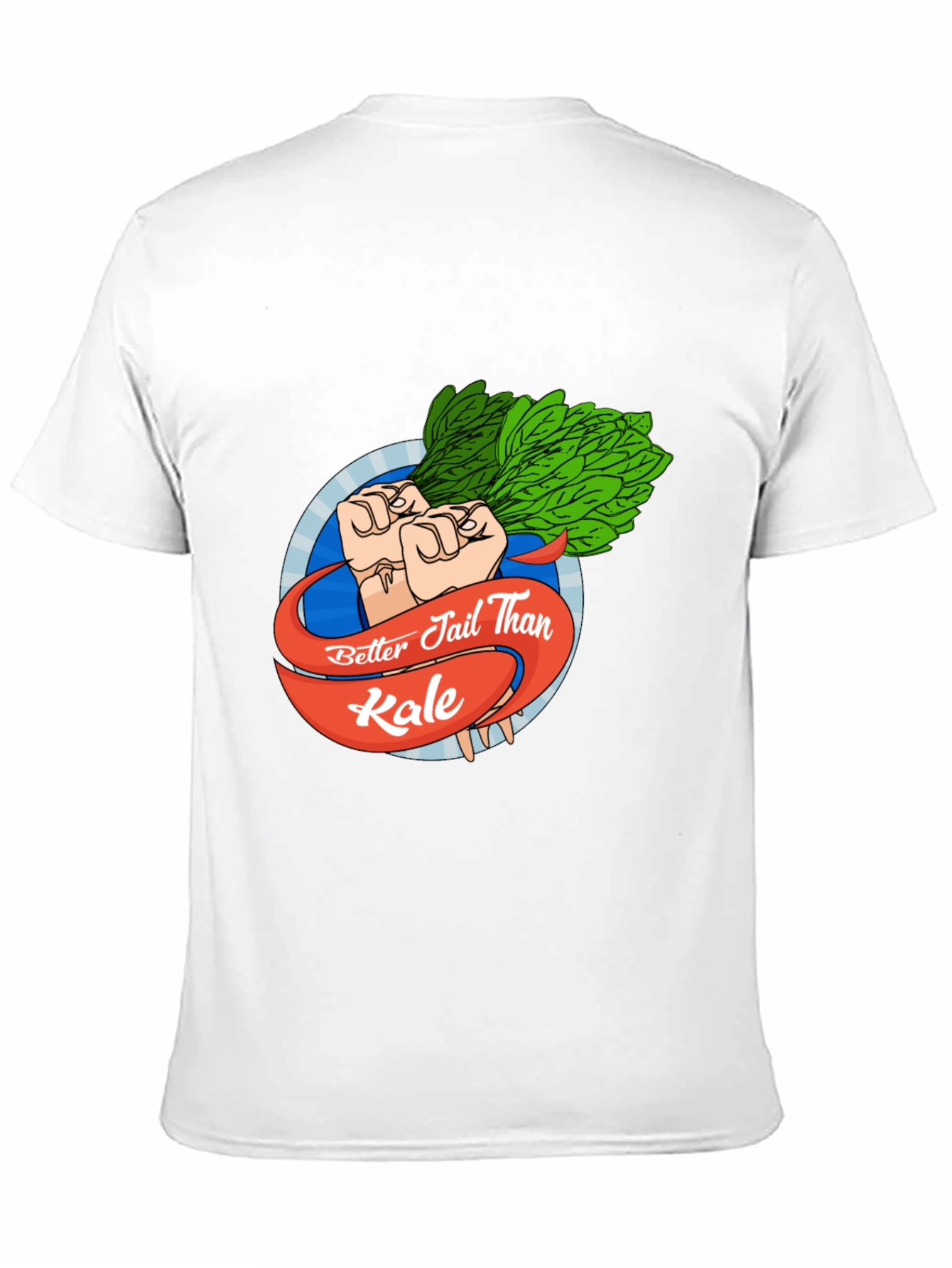 Better Jail Than Kale Black T-Shirt
