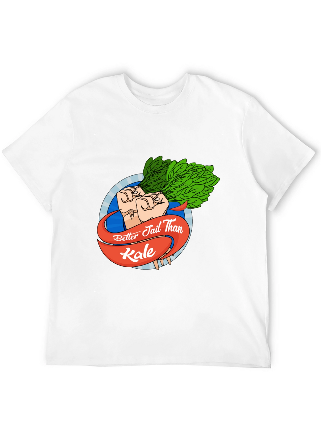 Better Jail Than Kale Black T-Shirt