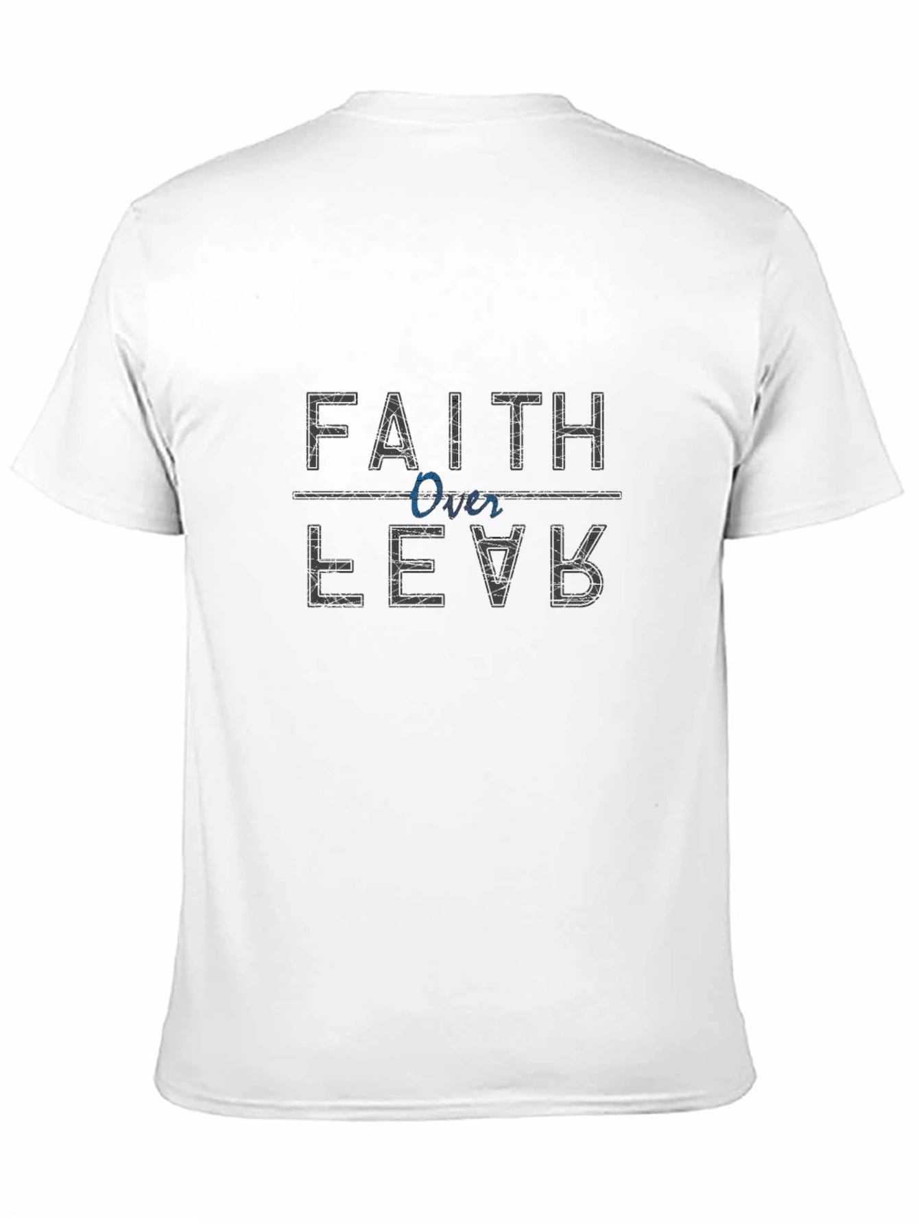 Faith Over Fear Black Graphic T-Shirt