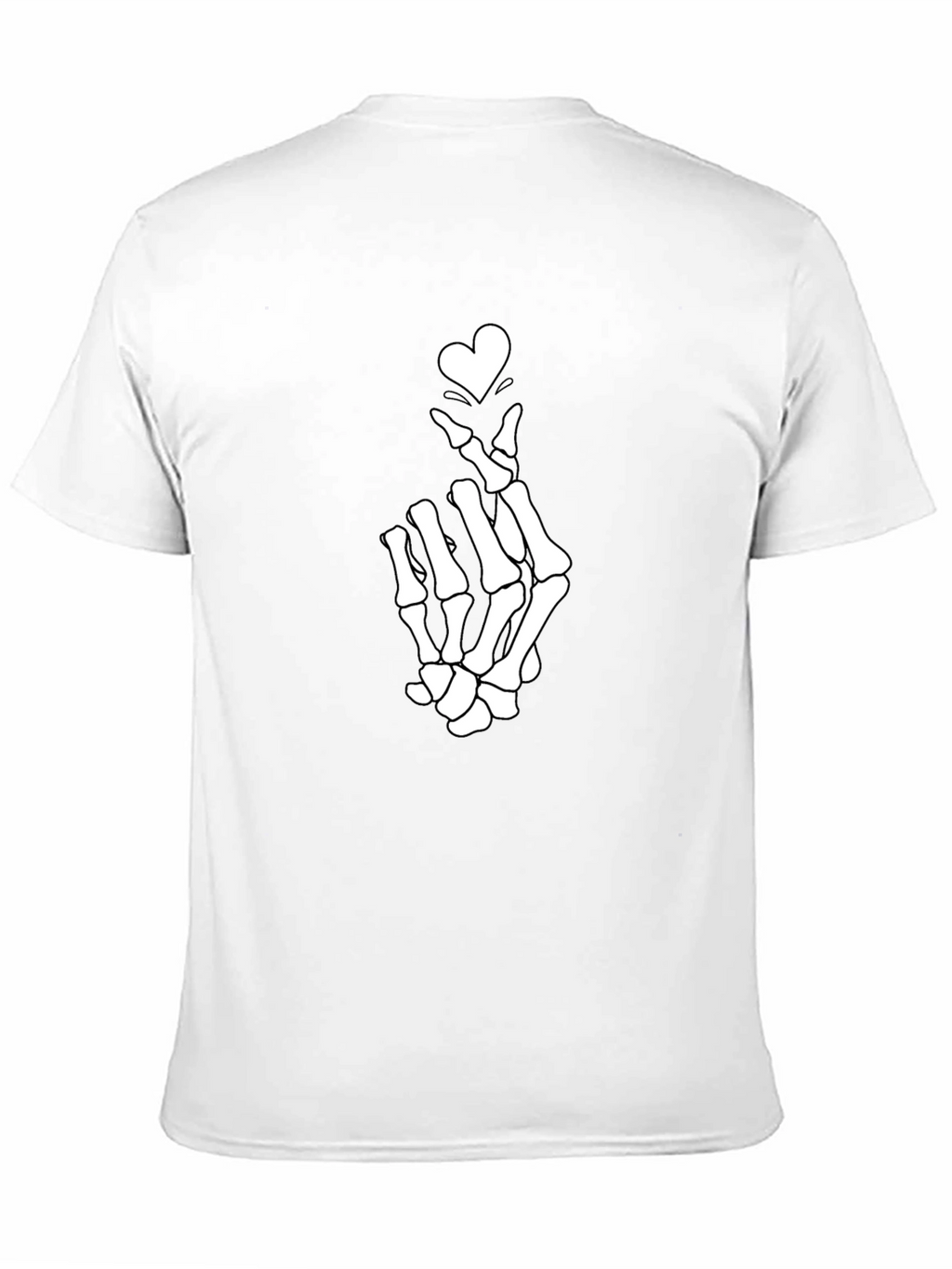 Skeleton Heart Hand T-Shirt - Unique Graphic Tee