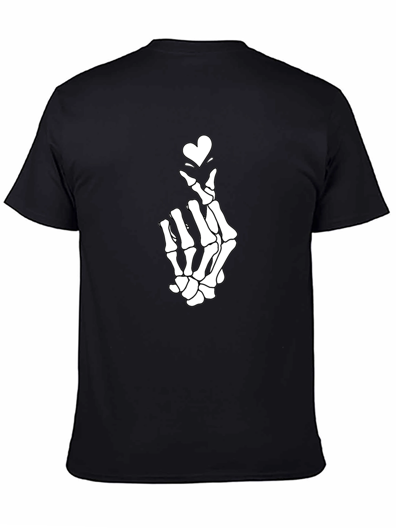 Skeleton Heart Hand T-Shirt - Unique Graphic Tee