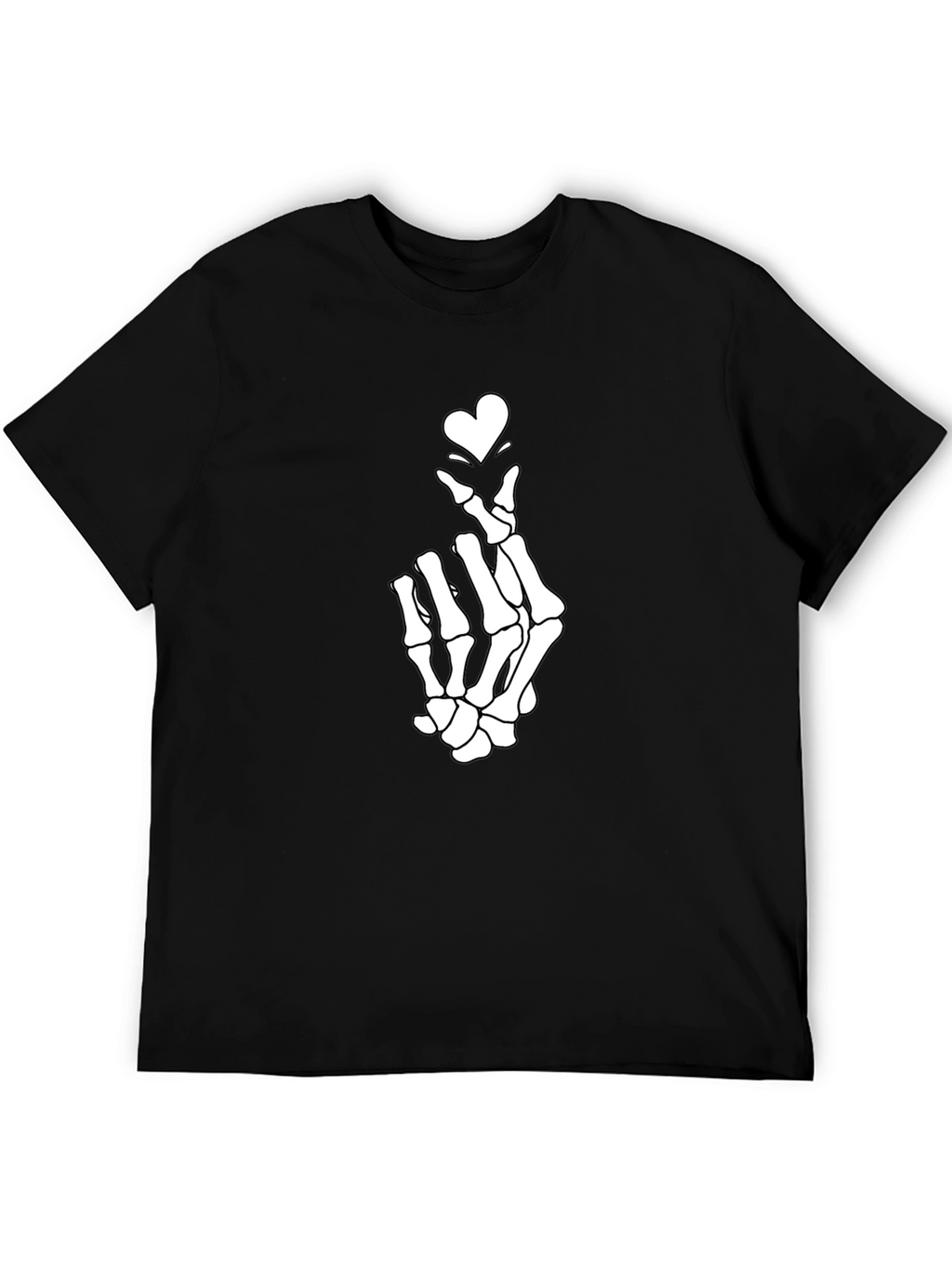 Skeleton Heart Hand T-Shirt - Unique Graphic Tee