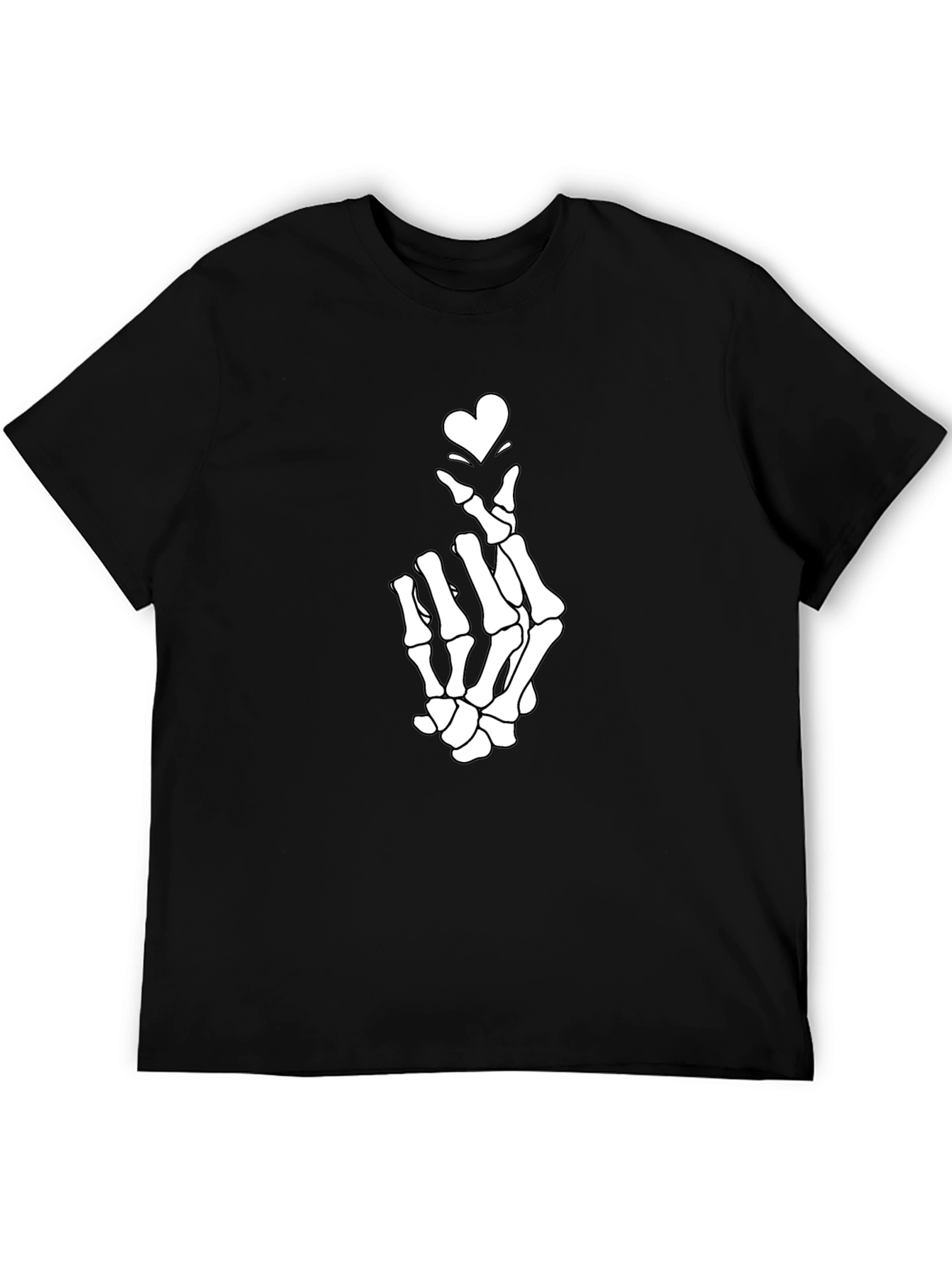 Skeleton Heart Hand T-Shirt - Unique Graphic Tee