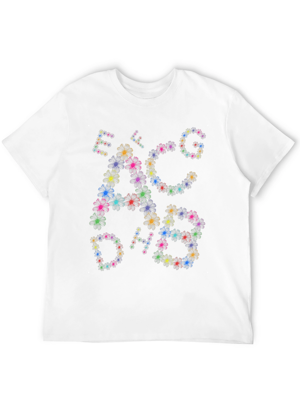Floral Music Note T-Shirt