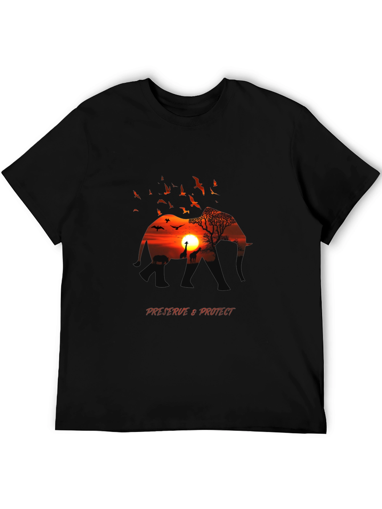 African Sunset Graphic Tee - Preserve & Protect