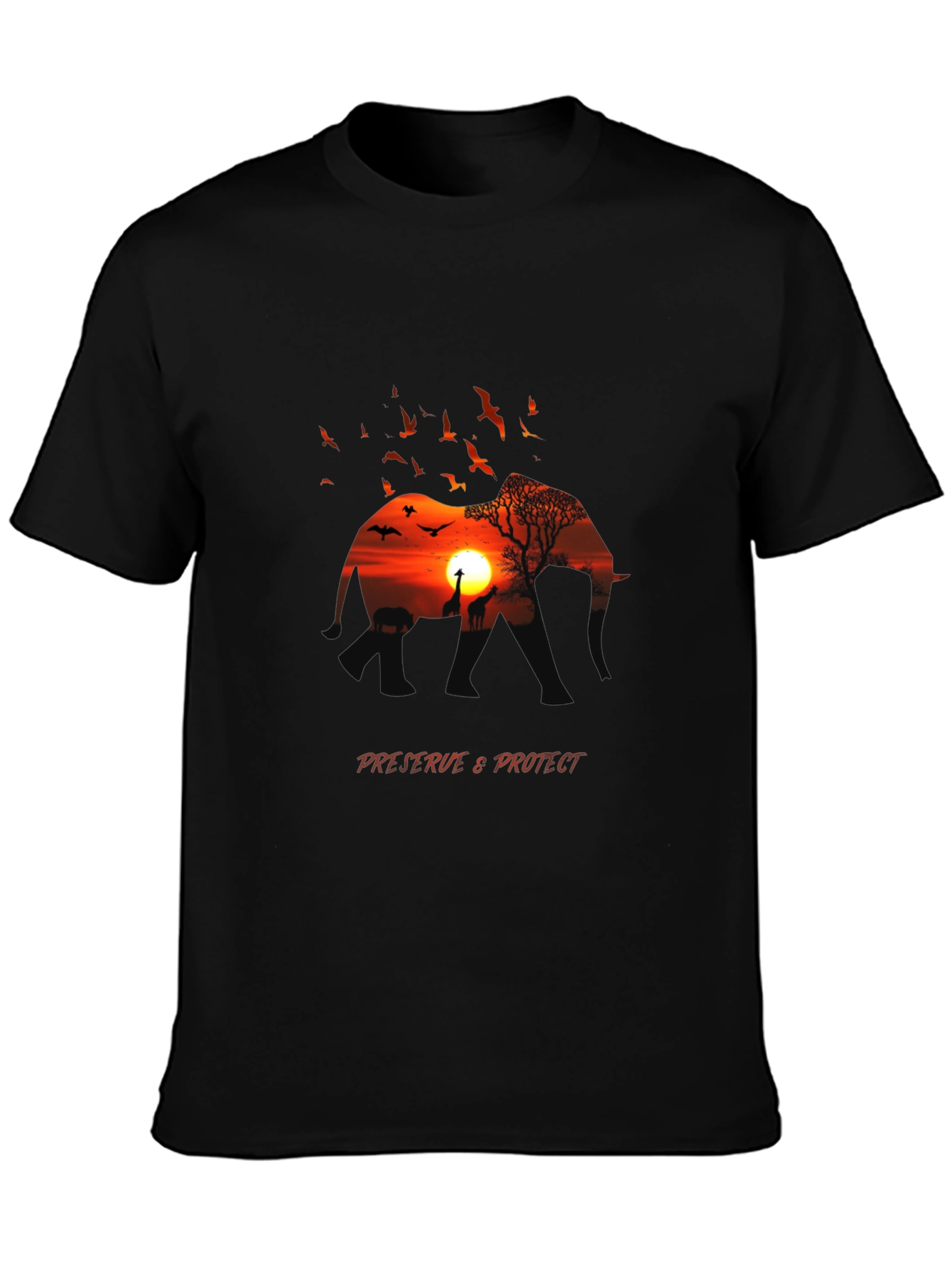 African Sunset Graphic Tee - Preserve & Protect