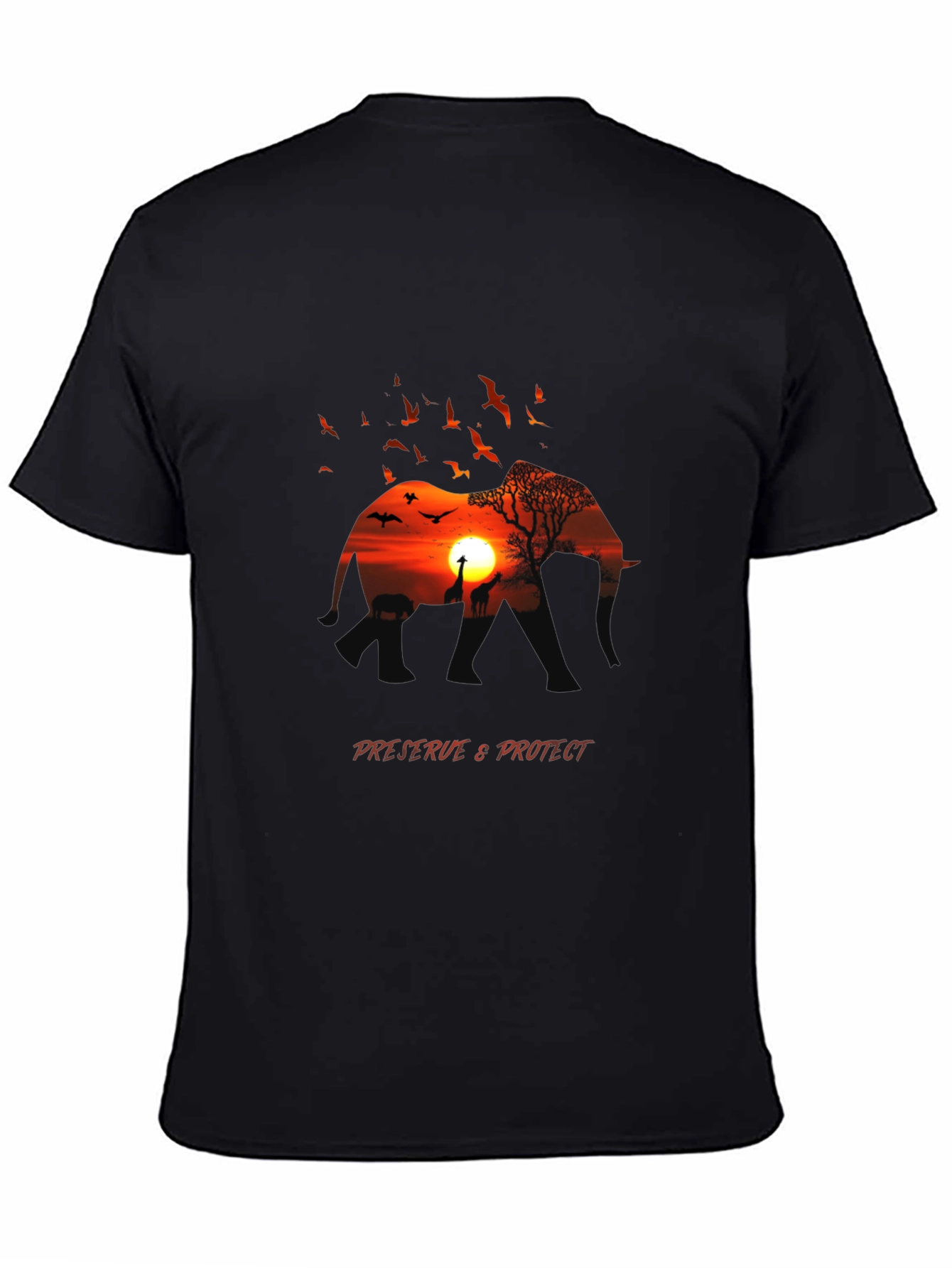 African Sunset Graphic Tee - Preserve & Protect
