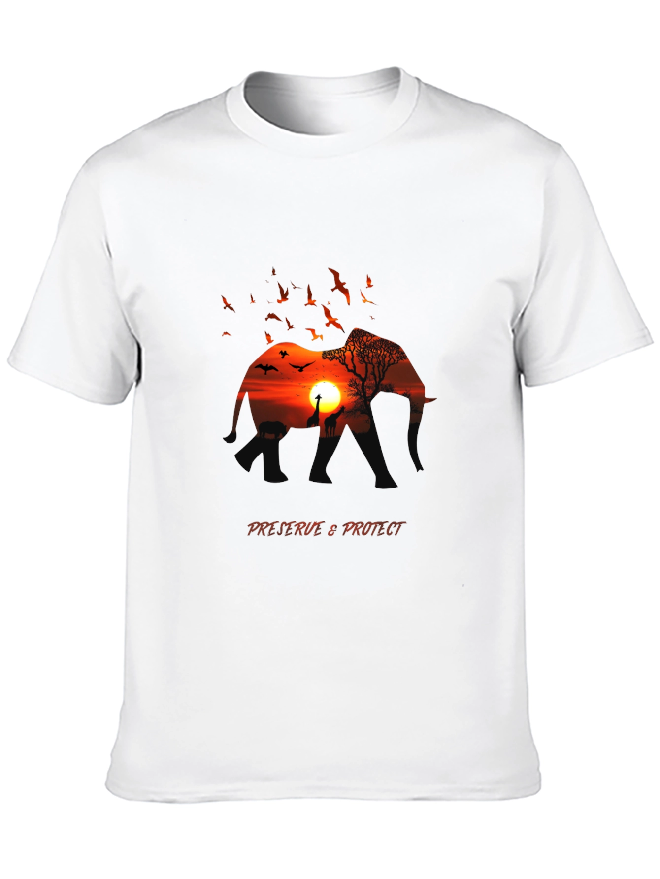 African Sunset Graphic Tee - Preserve & Protect