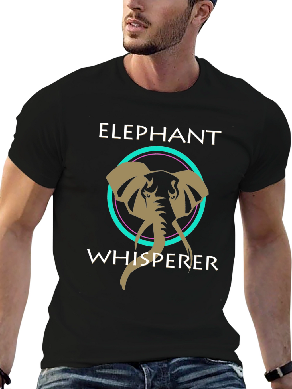 Elephant Whisperer Graphic T-Shirt - Soft Cotton Tee