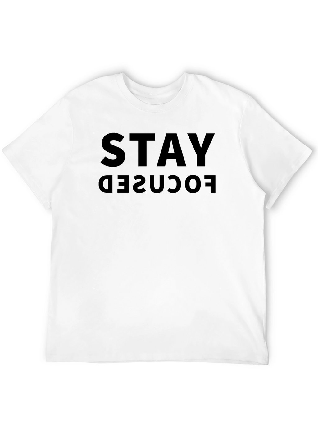 Stay Focused Black T-Shirt - Motivational Tee