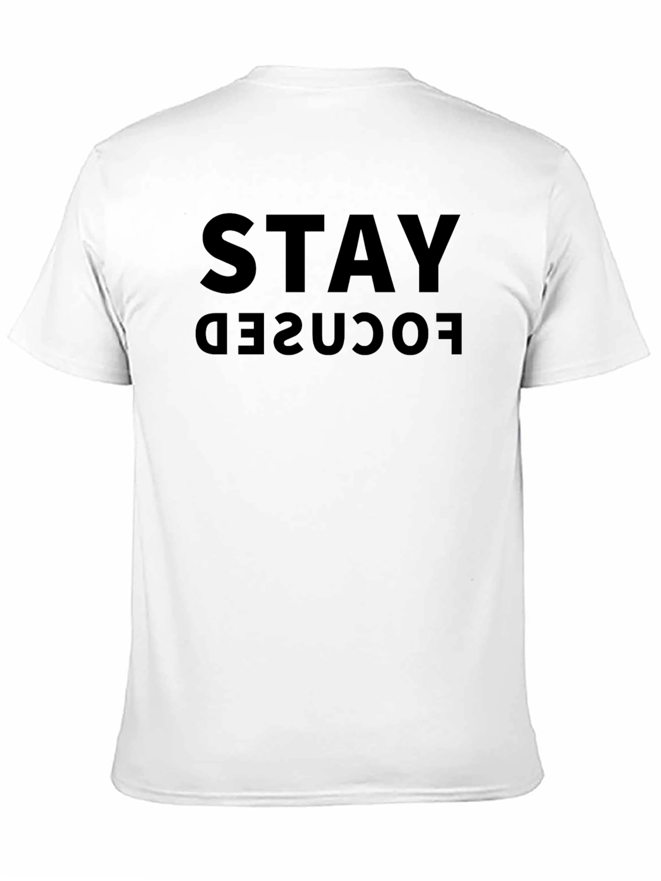 Stay Focused Black T-Shirt - Motivational Tee
