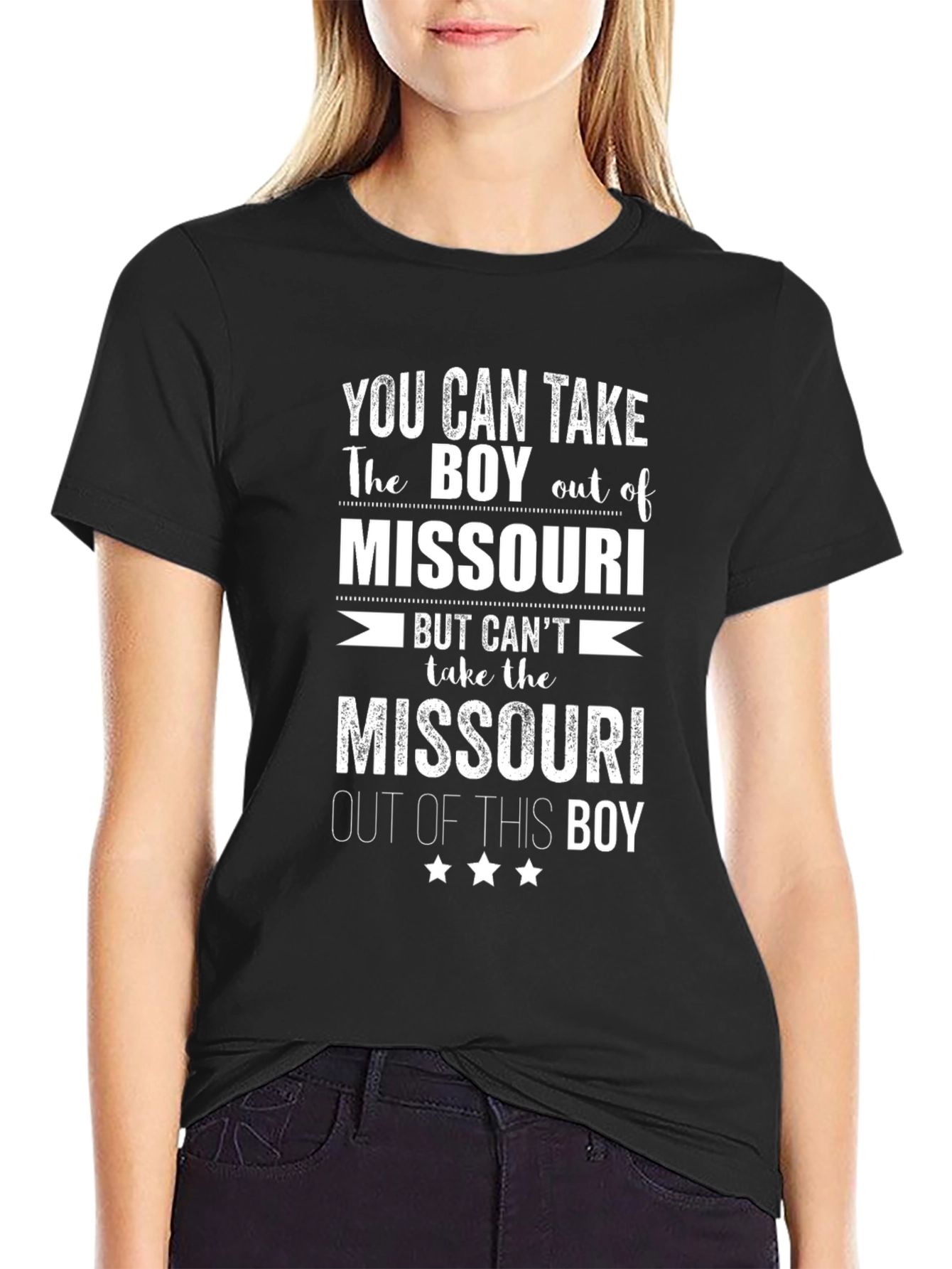 Missouri Boy Novelty Graphic T-Shirt