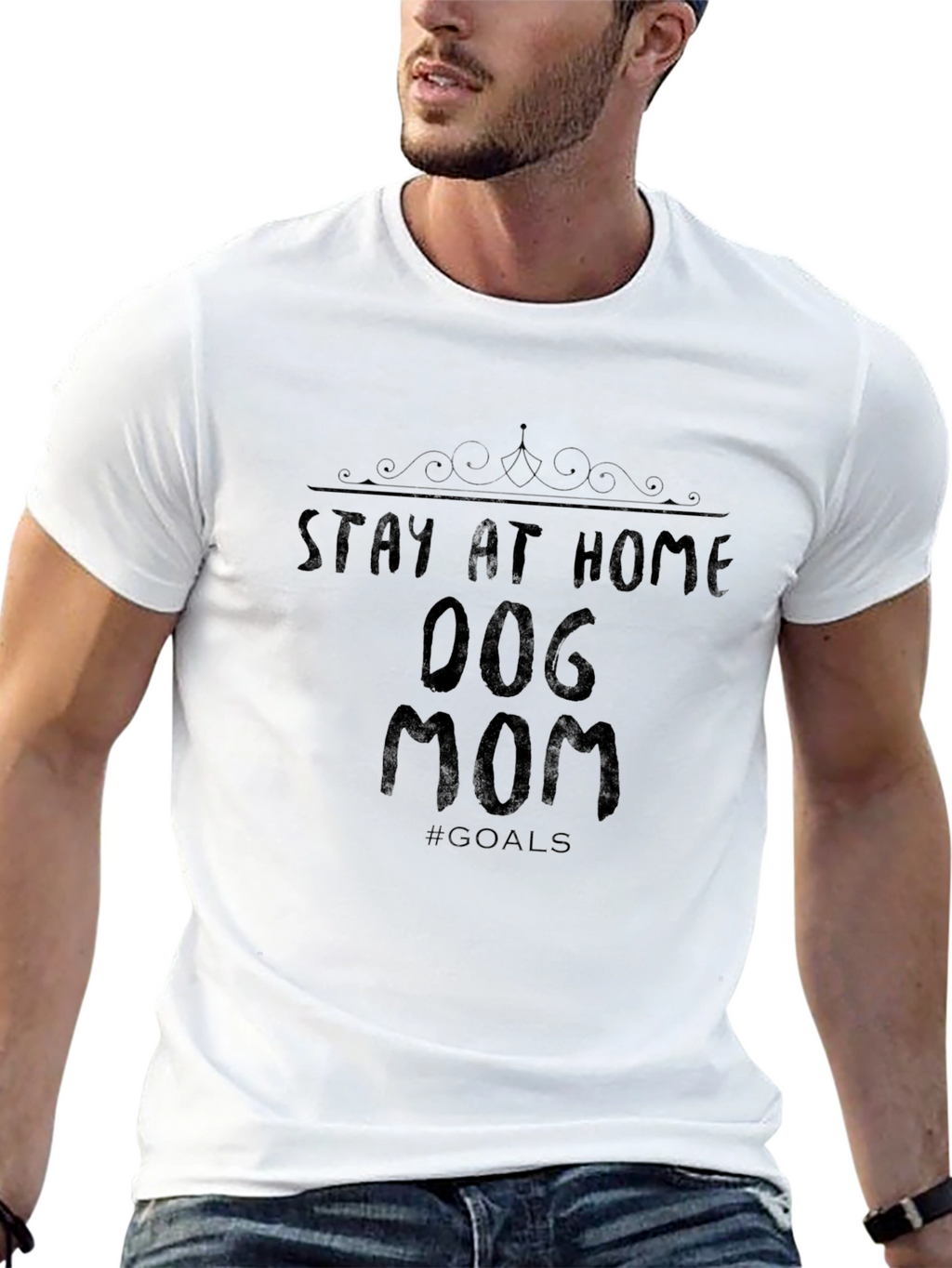 Stay at Home Dog Mom Graphic Tee