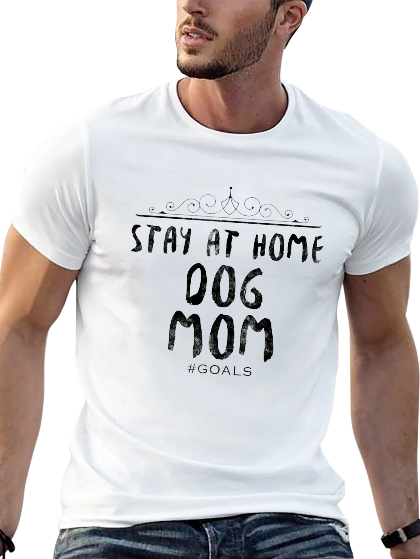 Stay at Home Dog Mom Graphic Tee