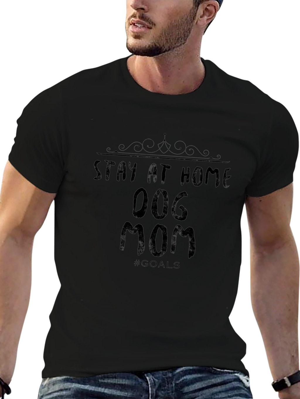 Stay at Home Dog Mom Graphic Tee