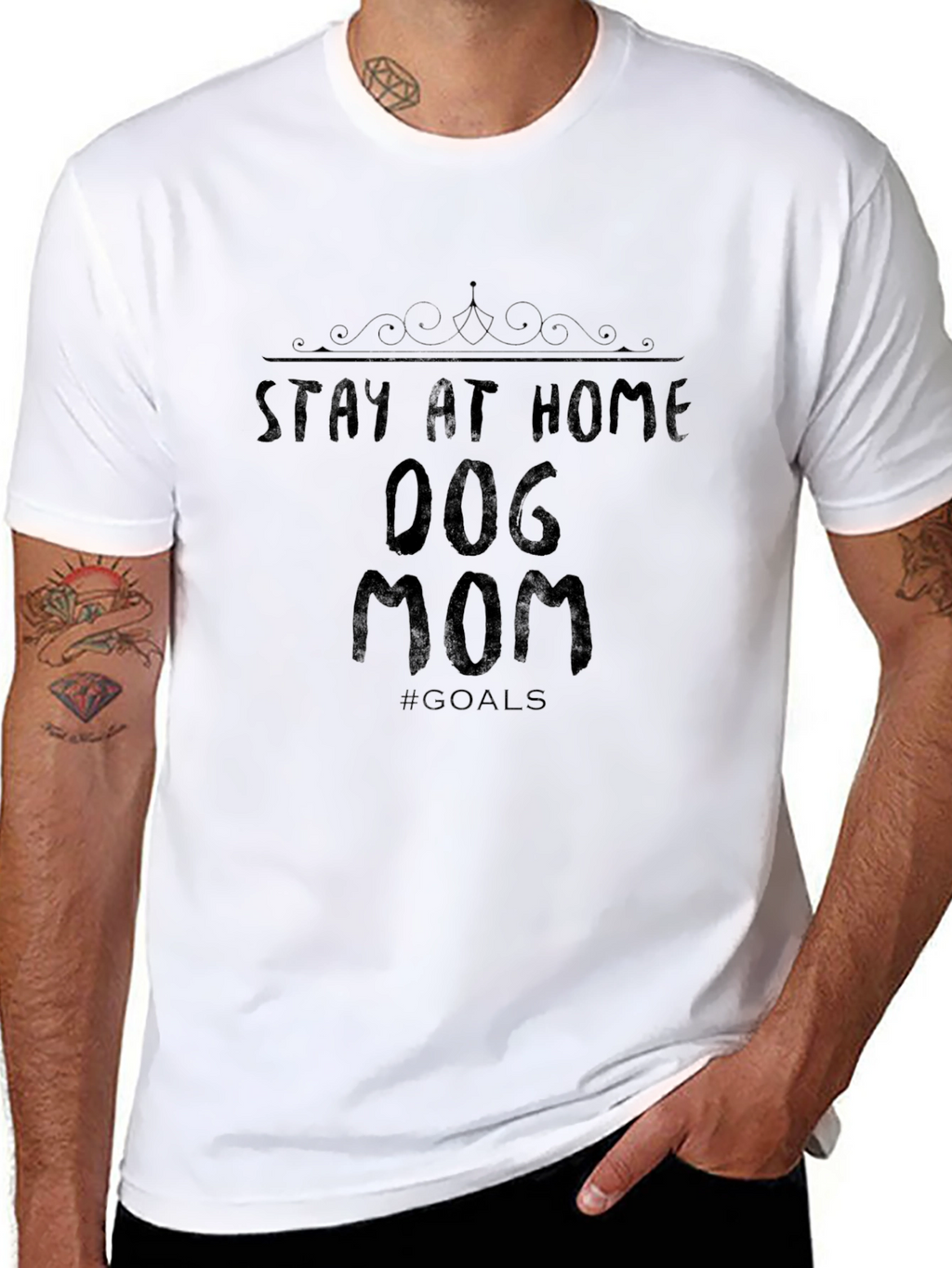 Stay at Home Dog Mom Graphic Tee