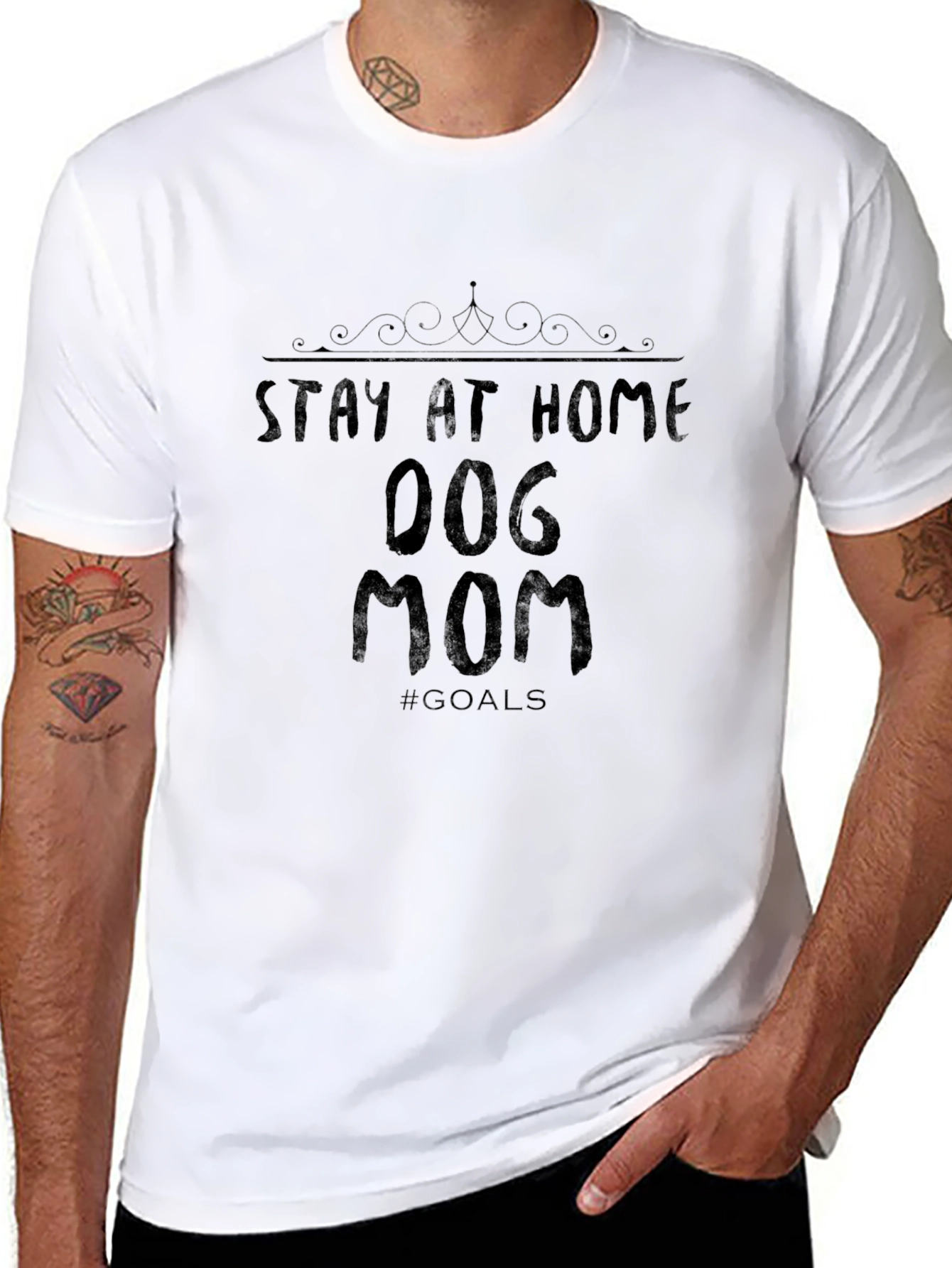 Stay at Home Dog Mom Graphic Tee